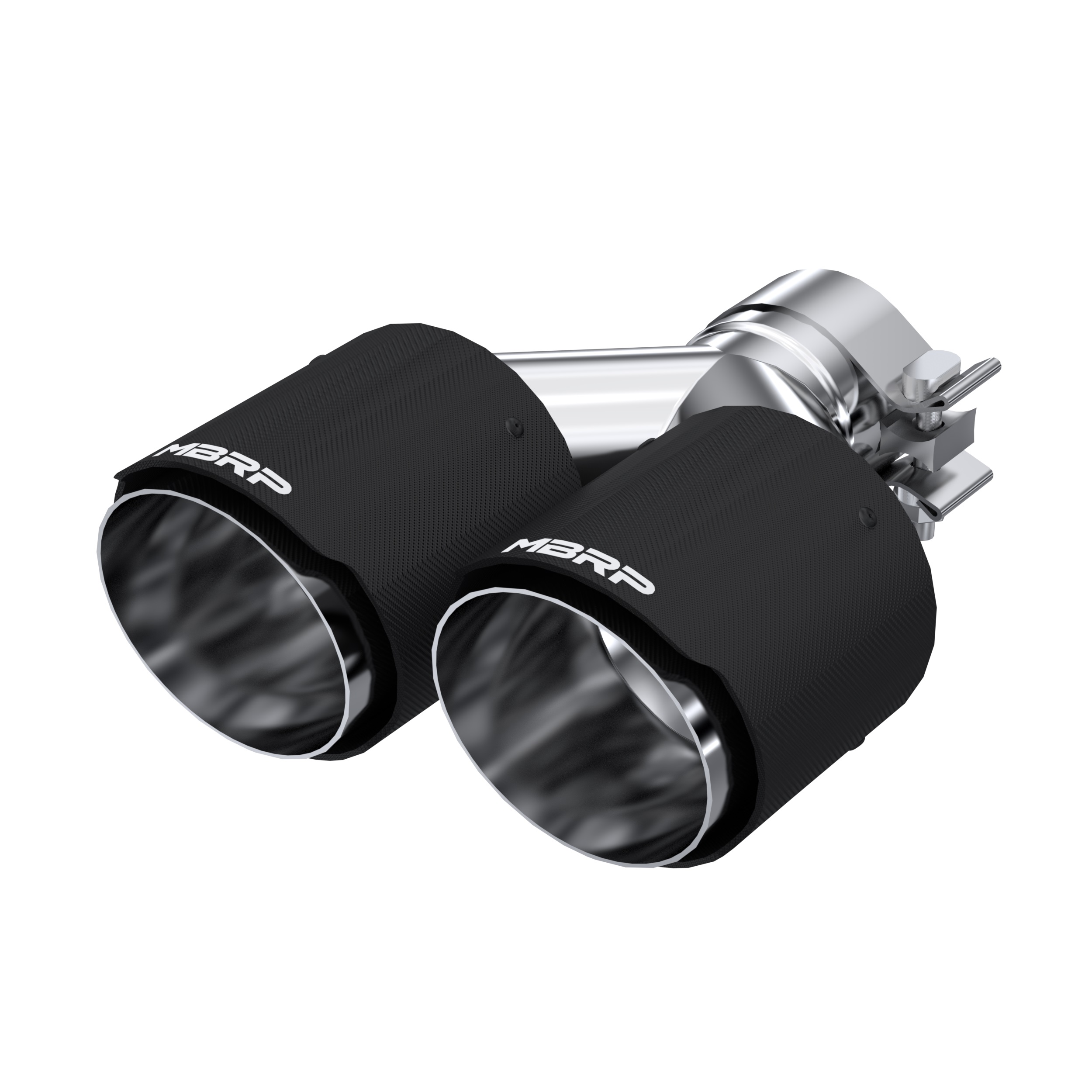 MBRP Exhaust 2.5" Inlet. 4.0" OD Dual Out. Carbon Fiber Exhaust Tip. T5177CF