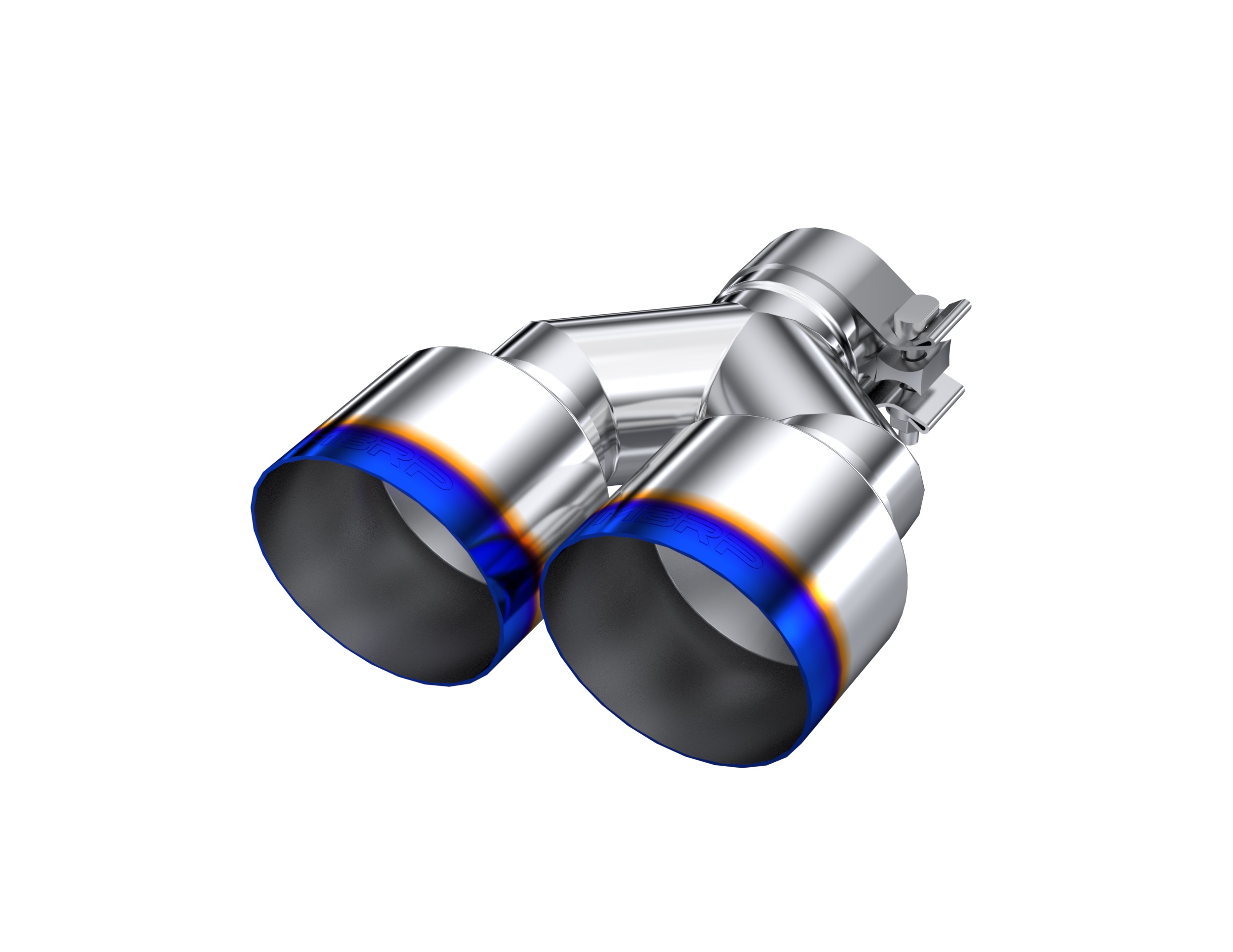 MBRP Exhaust 2.5" Inlet Exhaust Tip. T304 Stainless Steel, Burnt End. T5177BE