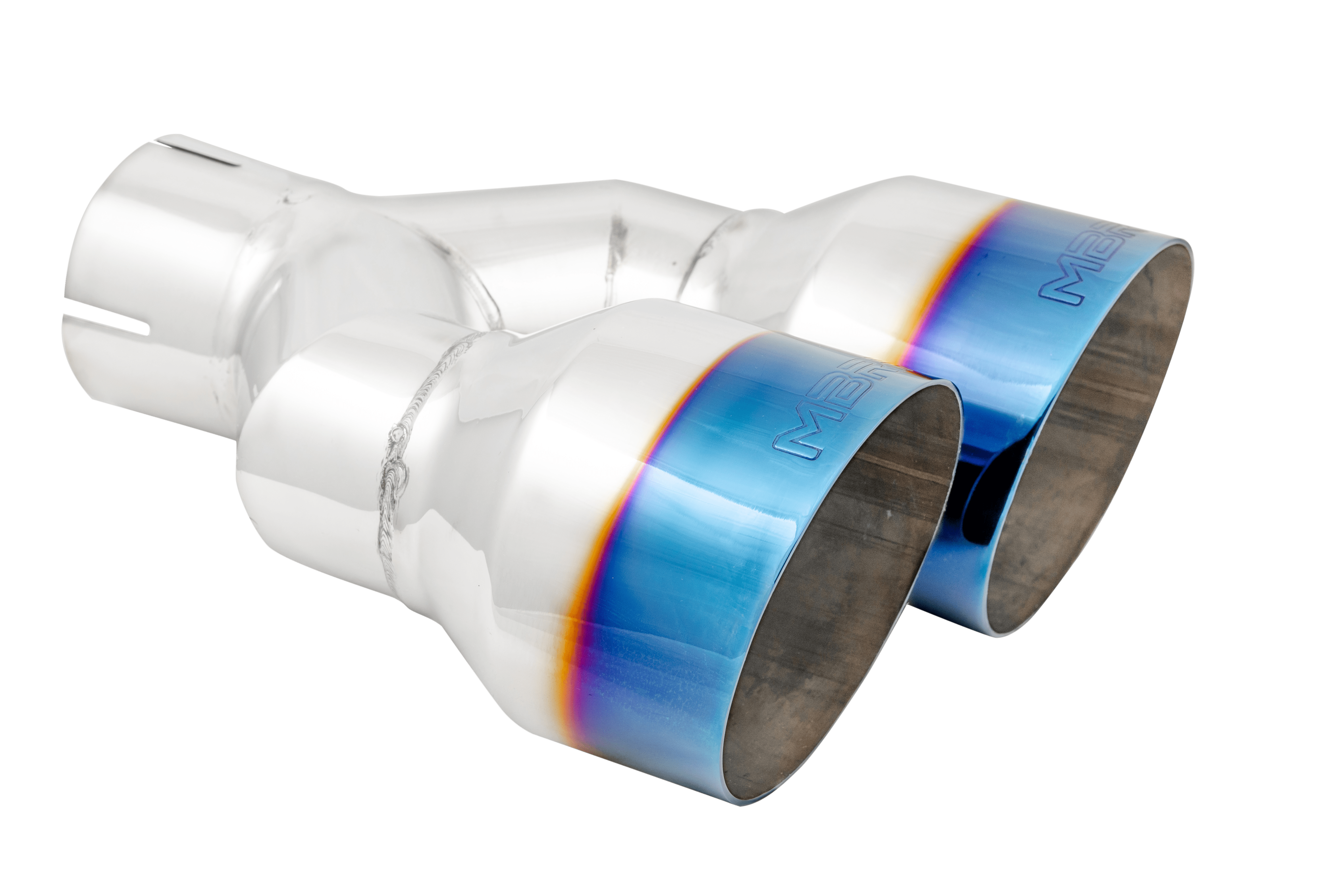 MBRP Exhaust 2.5" Inlet Exhaust Tip. T304 Stainless Steel, Burnt End. T5178BE