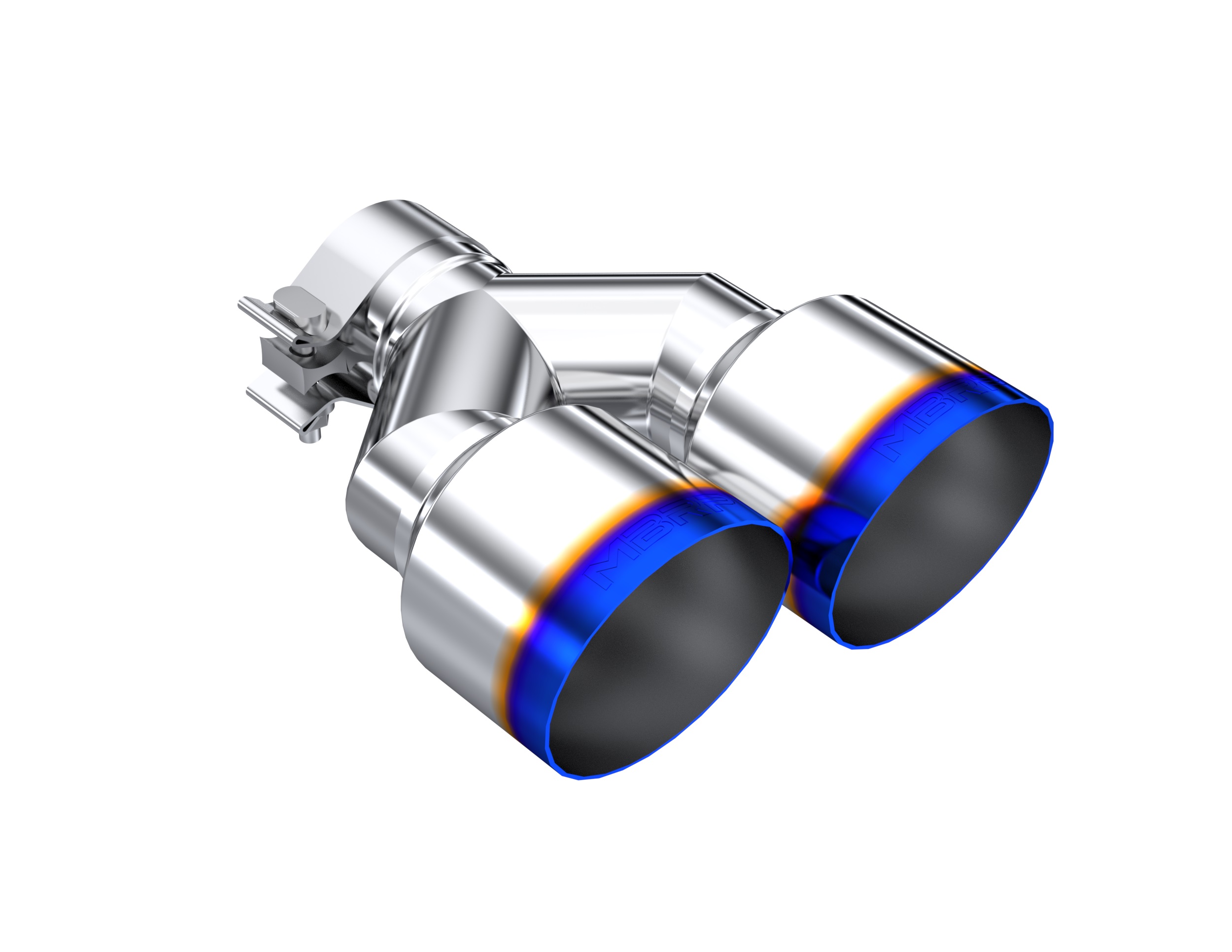 MBRP Exhaust 2.5" Inlet Exhaust Tip. T304 Stainless Steel, Burnt End. T5178BE