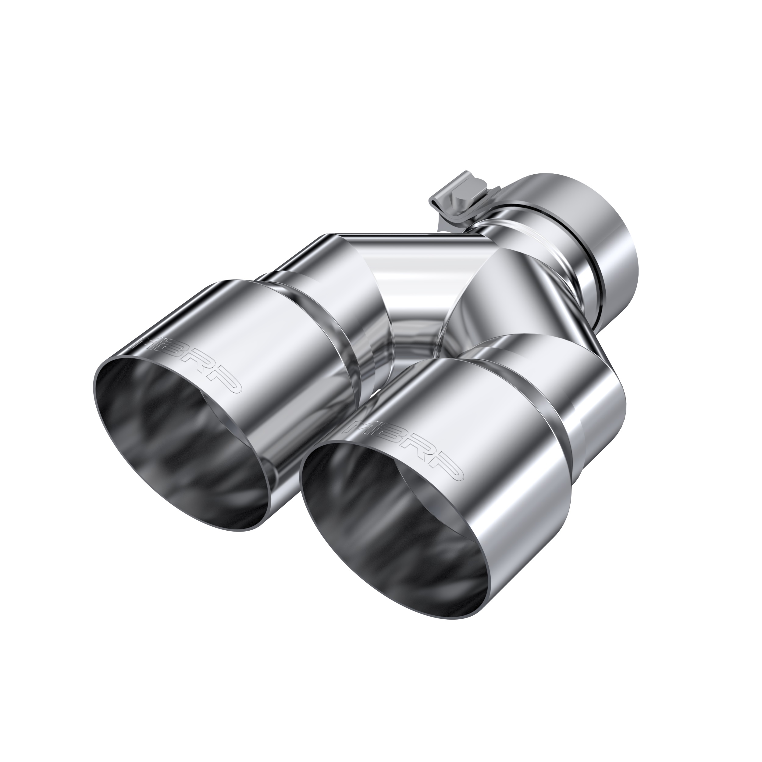 MBRP Exhaust Tip. 4in. OD Dual Out. 3in. ID. Single Wall. T304 T5182