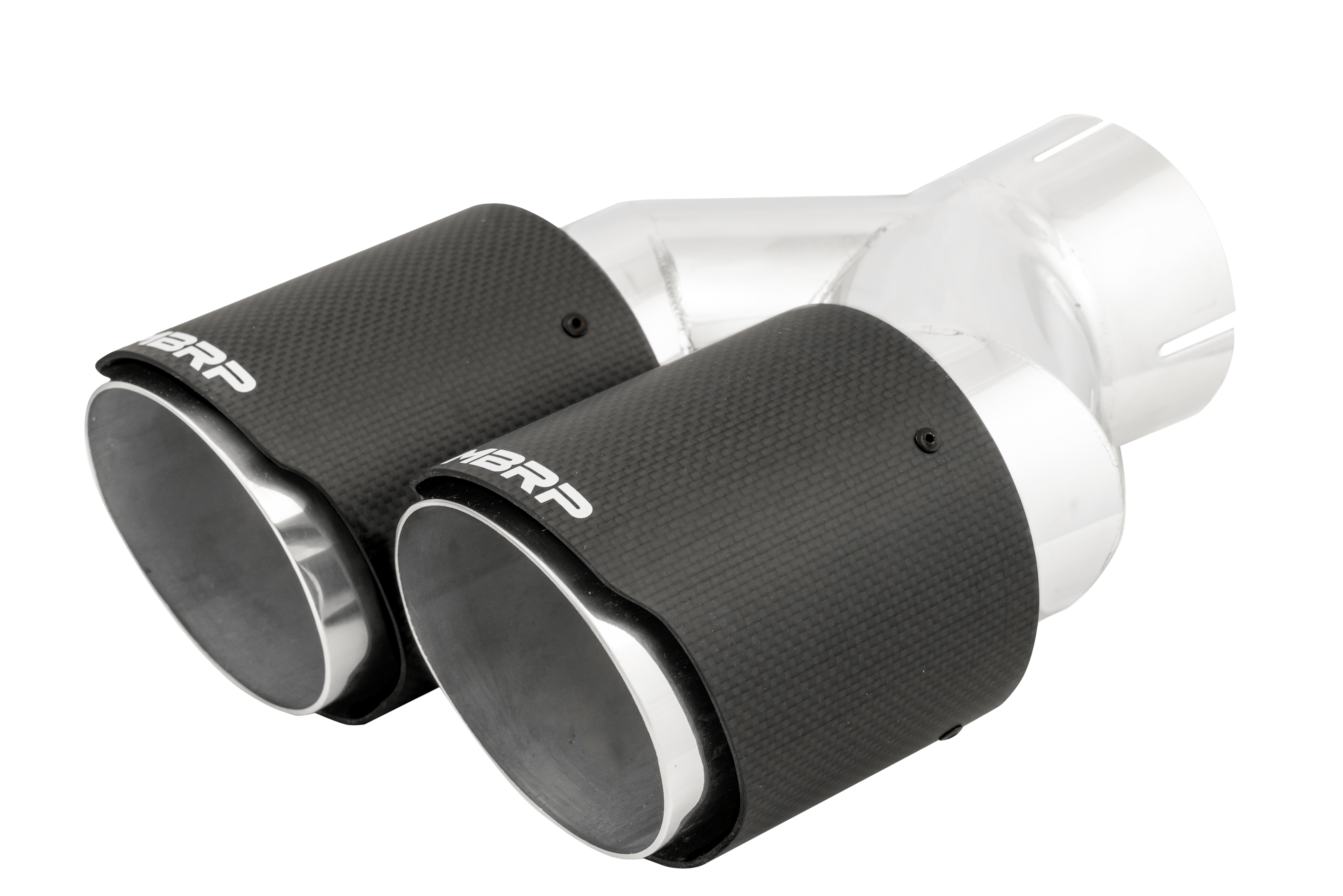 MBRP Exhaust Tip. 4in. O.D Out. 3in. ID. Dual Wall. CF T304 T5182CF