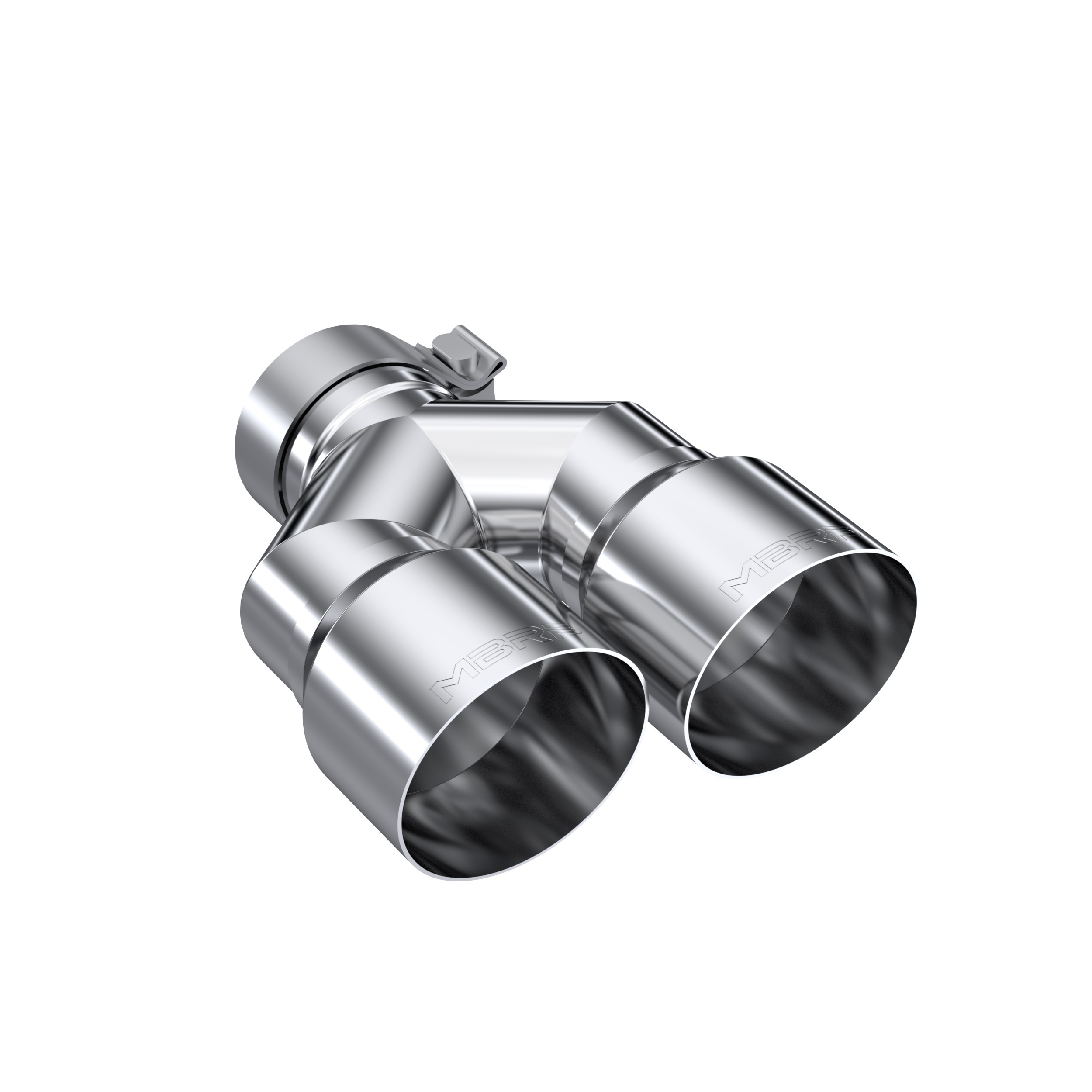 MBRP Exhaust Tip. 4in. OD Dual Out. 3in. ID. Single Wall. T304 T5183