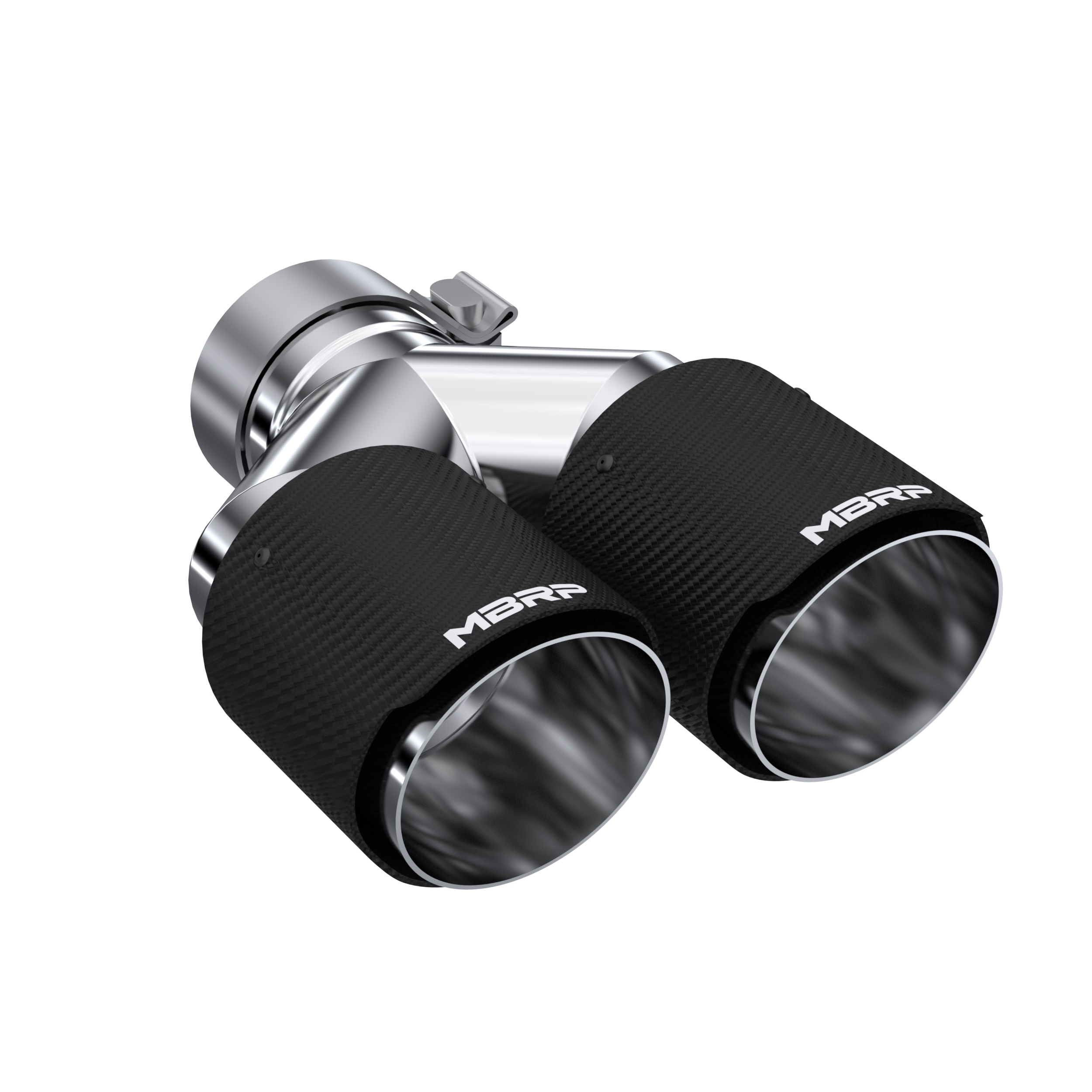 MBRP Exhaust Tip. 4in. O.D Out. 3in. ID. Dual Wall. CF T304 T5183CF