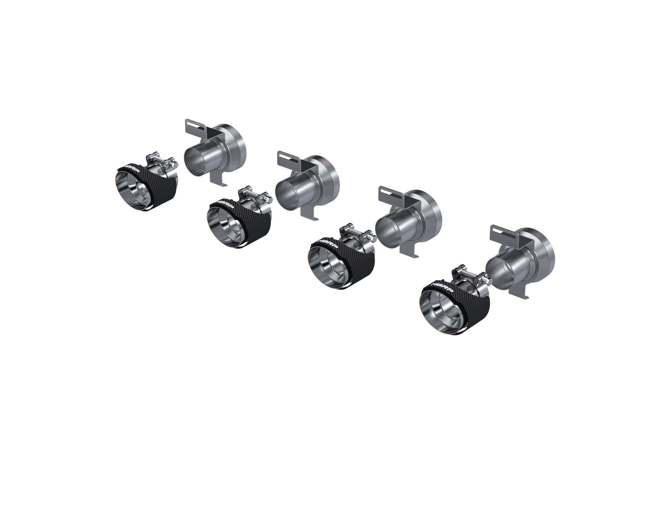 MBRP Exhaust Tips. 4in. O.D Out. 2.5in. ID. Dual Wall. CF T304 T5195CF