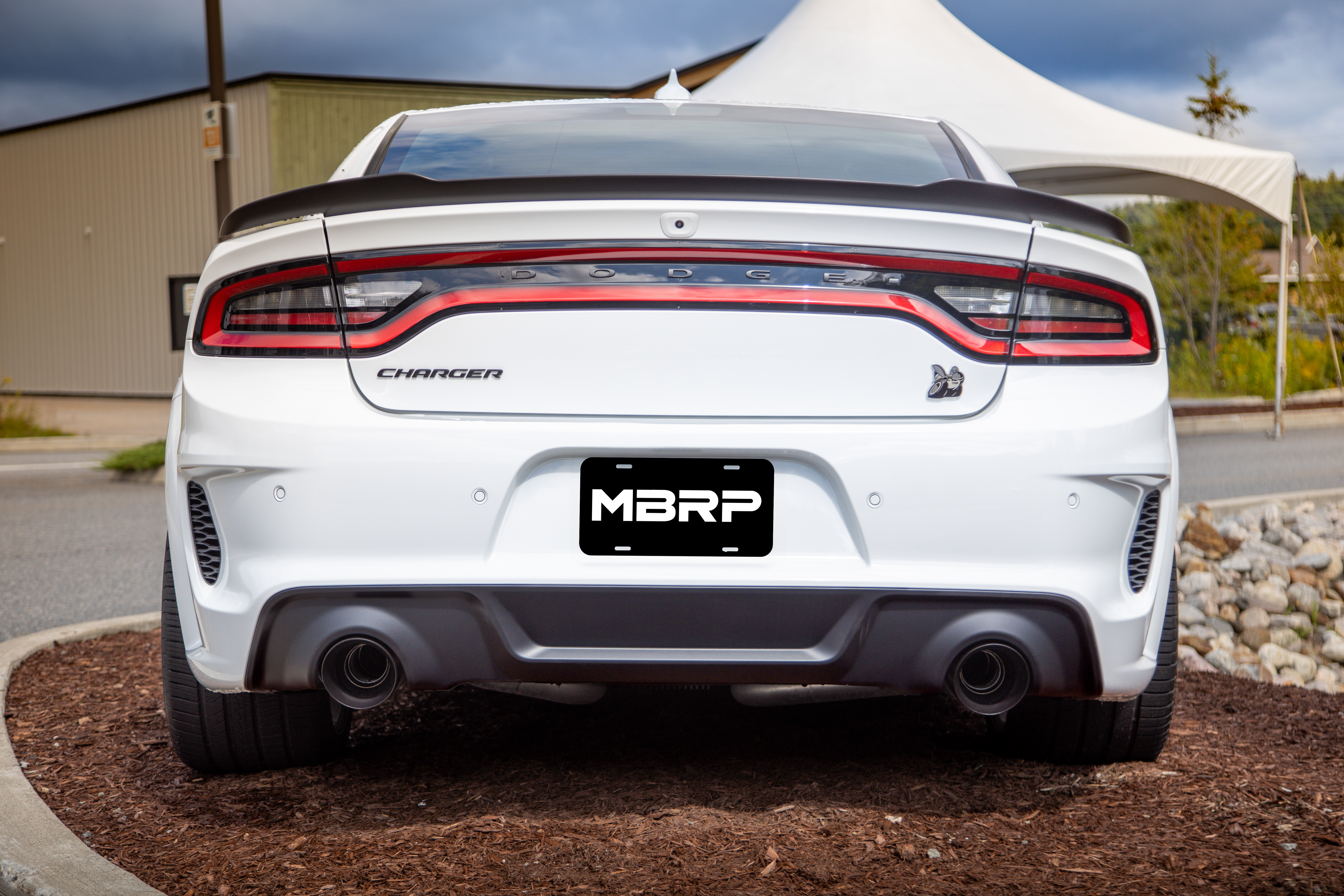 MBRP Exhaust 5in. OD. SEC 70 inlet. 7.7in. in length, BLK. T5197BLK