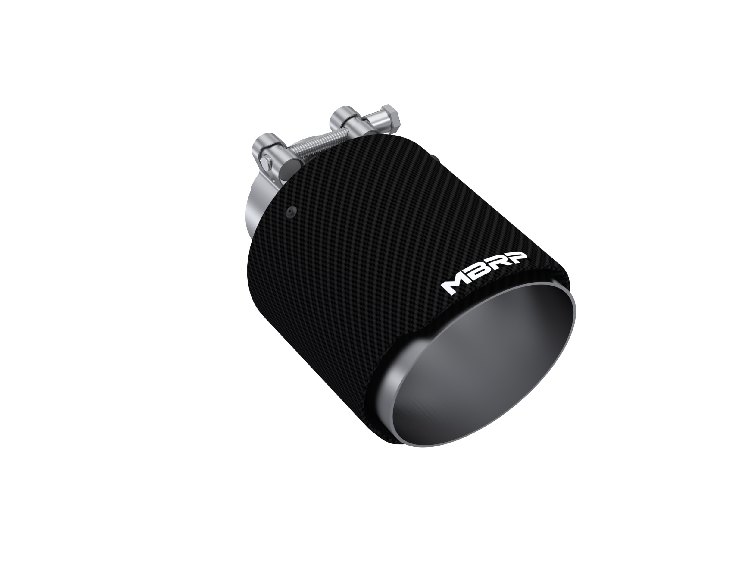 MBRP Exhaust Tip. 4.5in. OD Out. 2.5in. ID. 6.5in Length. Dual Wall. CF T304 T5191CF