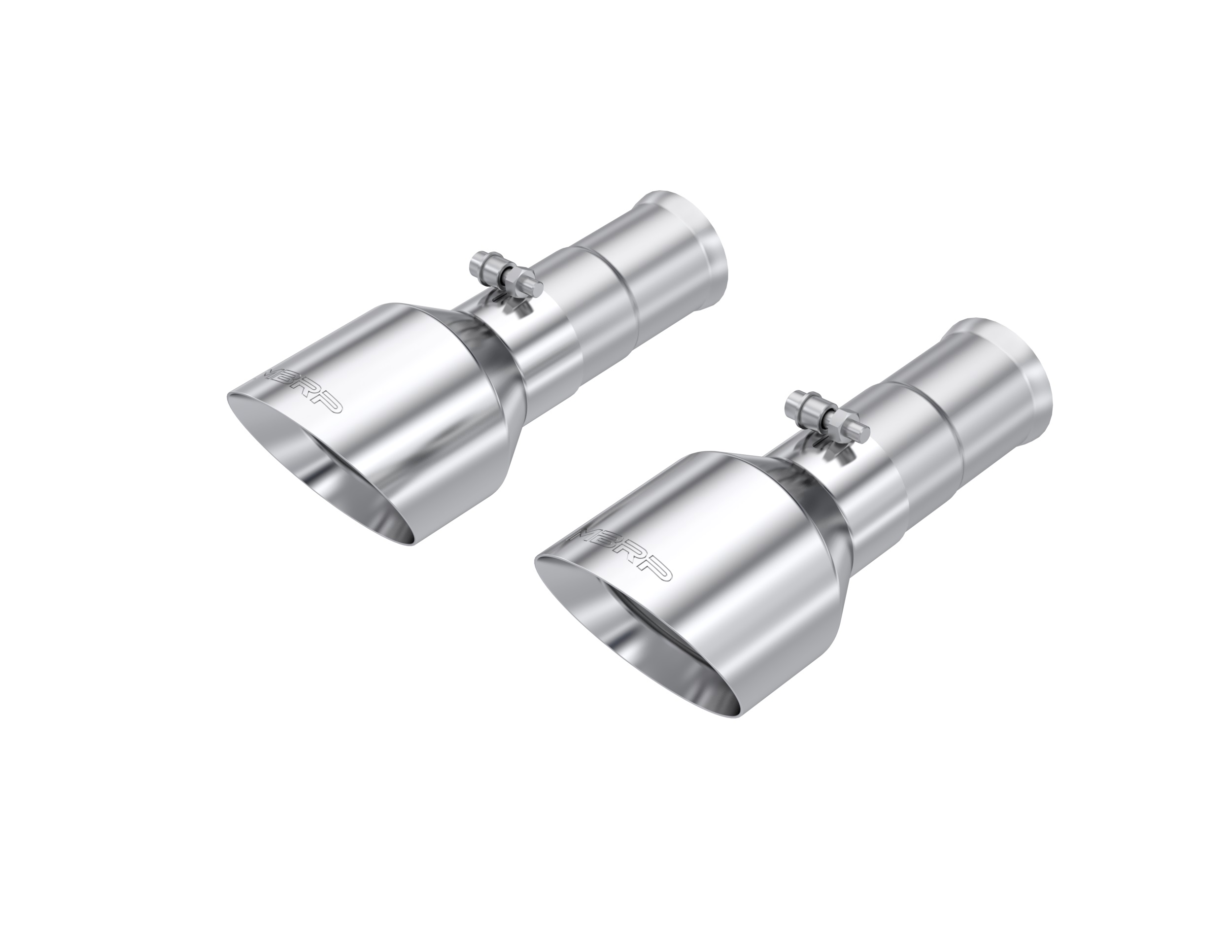 MBRP Exhaust MBRP Tip Set, 5in OD Dual Wall Angle Cut, T304. T5204