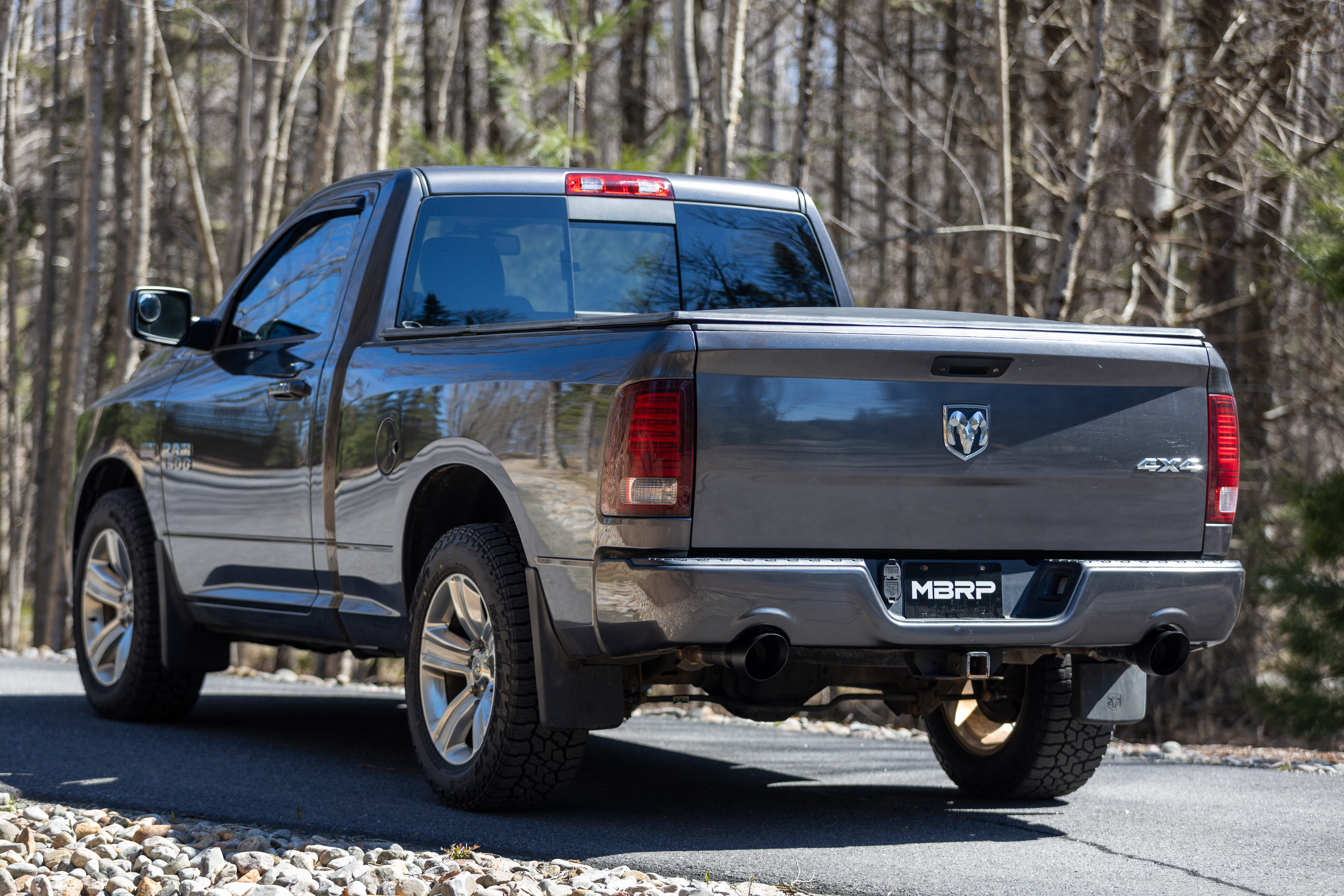 MBRP Exhaust MBRP Tip Set, 5in OD Dual Wall Angle Cut, BLK. T5200BLK