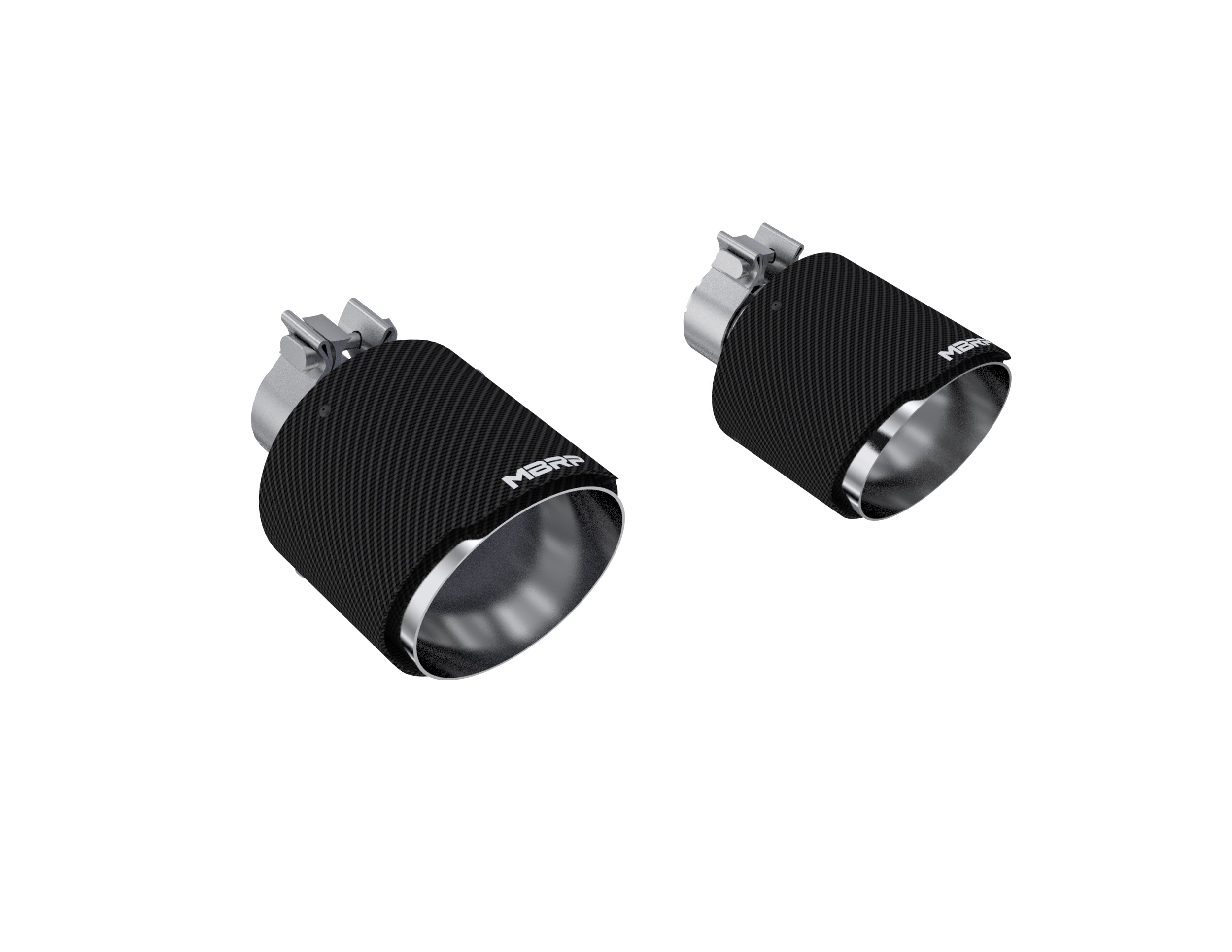 MBRP Exhaust MBRP Exhaust Tip, 5in OD Out, 2.125in ID, 7.25in Length, Dual Wall, CF T304 T5202CF