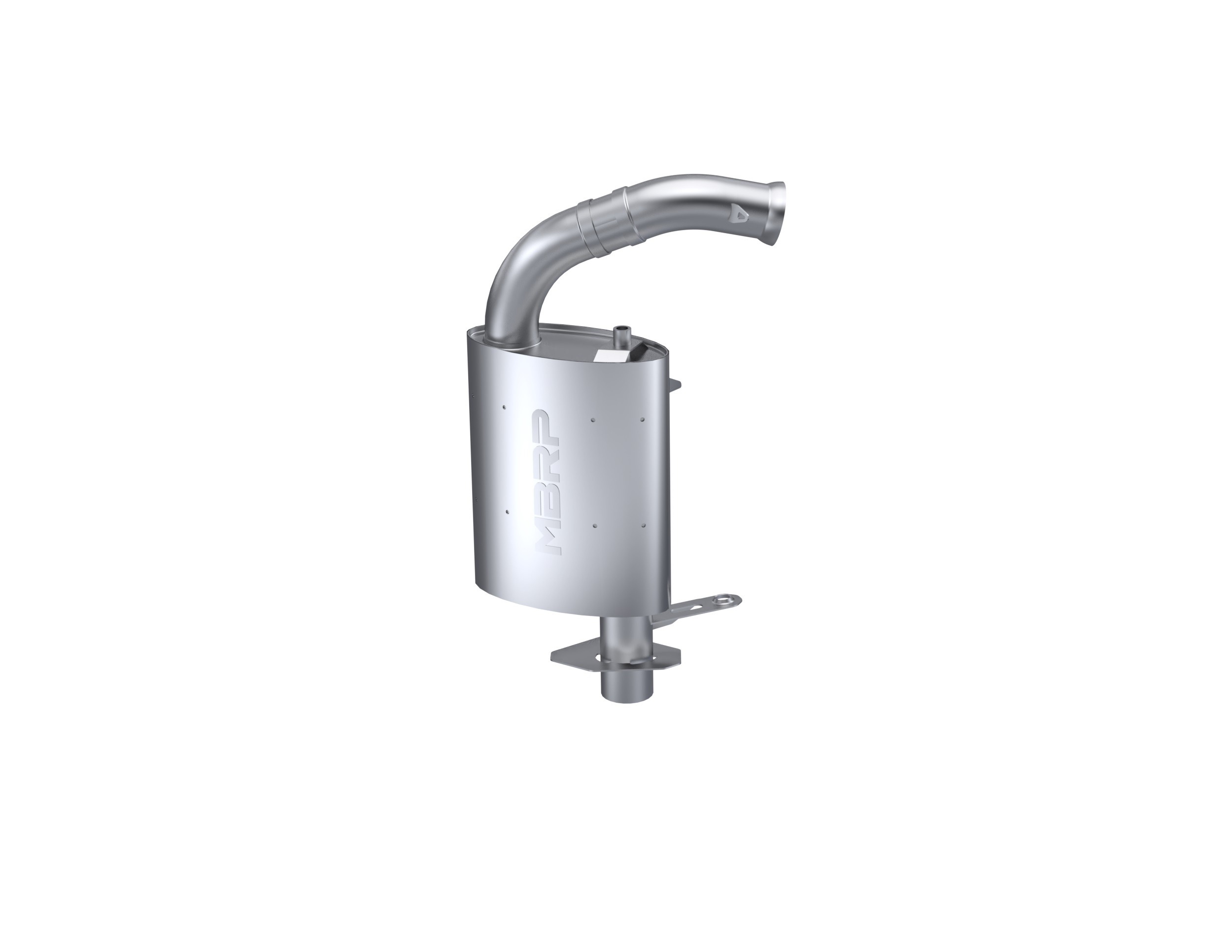 MBRP Exhaust Quiet Trail Muffler.Slip-on Design.Oval Shell. 142Q106