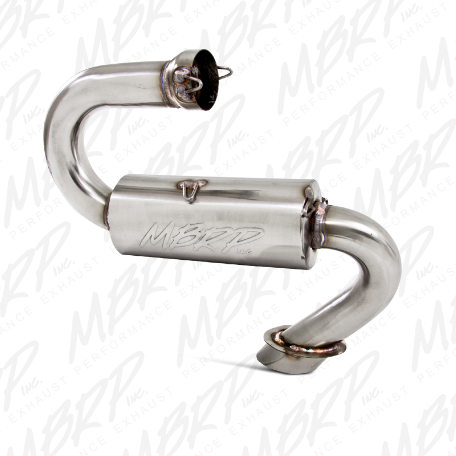 MBRP Exhaust Race Muffler. Slip-on Design. Packed Muffler. 4110210