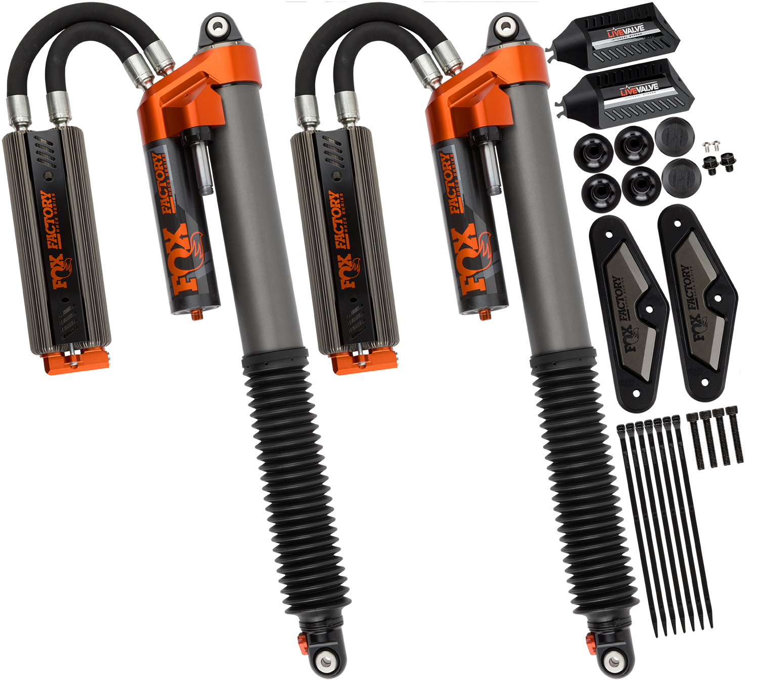 FOX Offroad Shocks FACTORY RACE SERIES 3.0 LIVE VALVE INTERNAL BYPASS PIGGYBACK (PAIR) - ADJUSTABLE 883-09-153