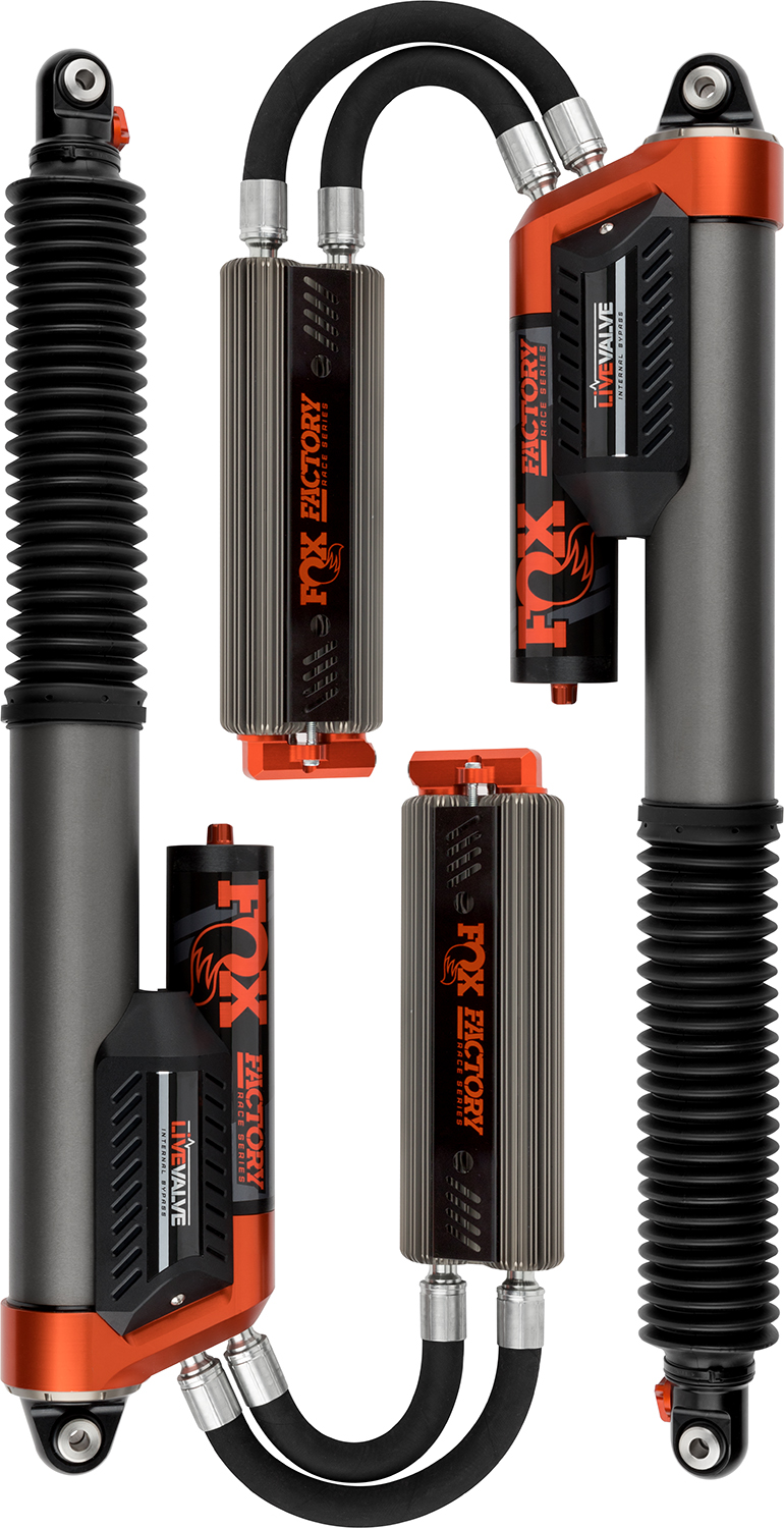 FOX Offroad Shocks FACTORY RACE SERIES 3.0 LIVE VALVE INTERNAL BYPASS PIGGYBACK (PAIR) - ADJUSTABLE 883-09-153
