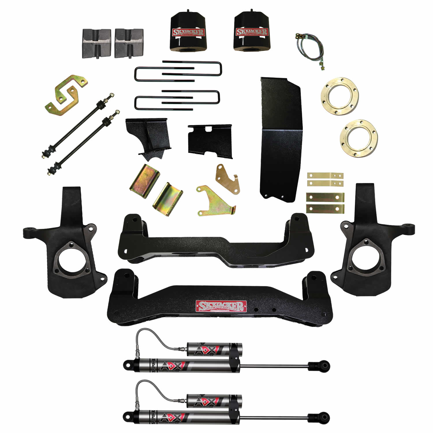 Skyjacker 6-7 In. Suspension Lift Kit With ADX 2.0 Remote Reservoir Shocks. C14660PK-X
