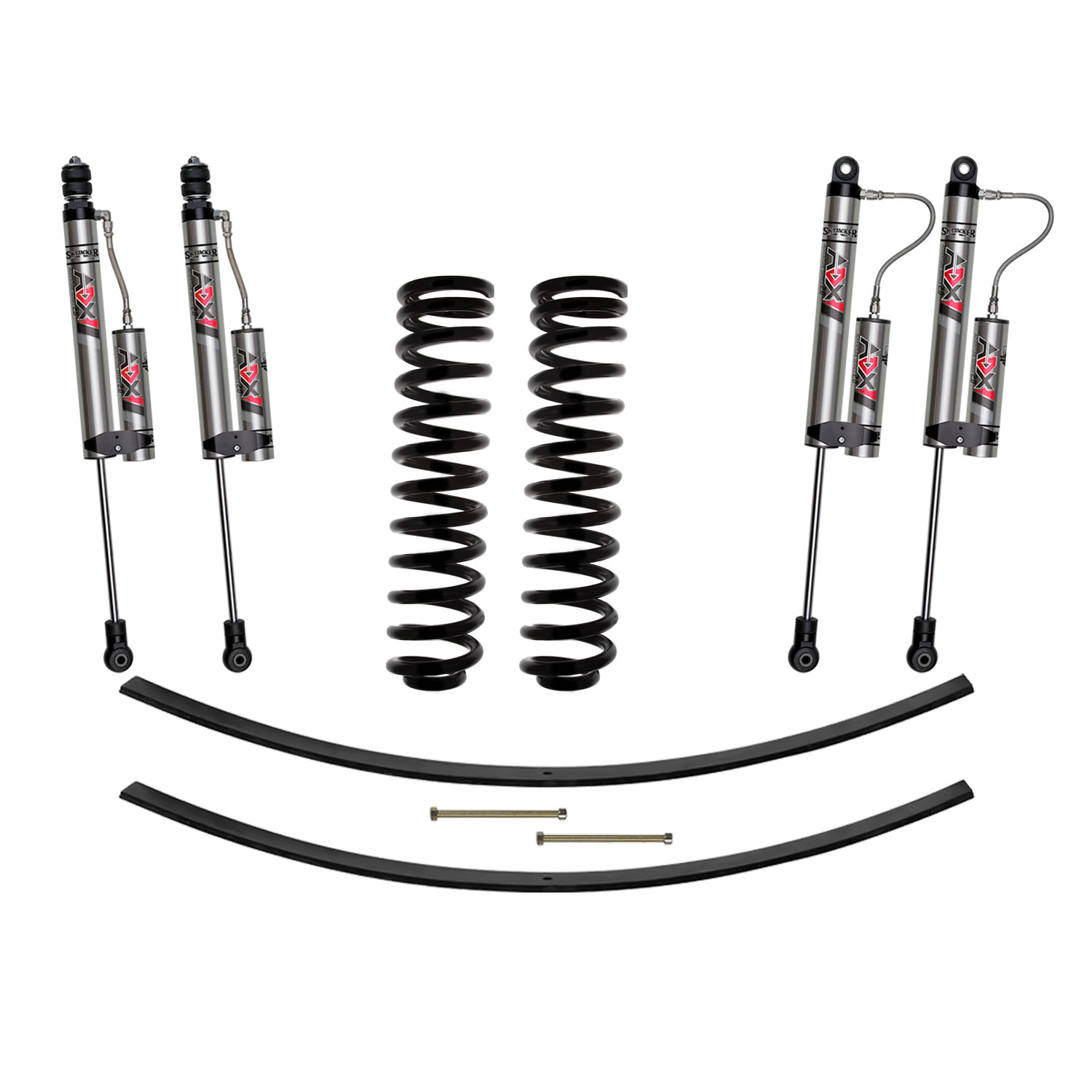 Skyjacker 2-2.5 in. Suspension Lift Kit With ADX 2.0 Remote Reservoir Monotube Shocks. F525K-X