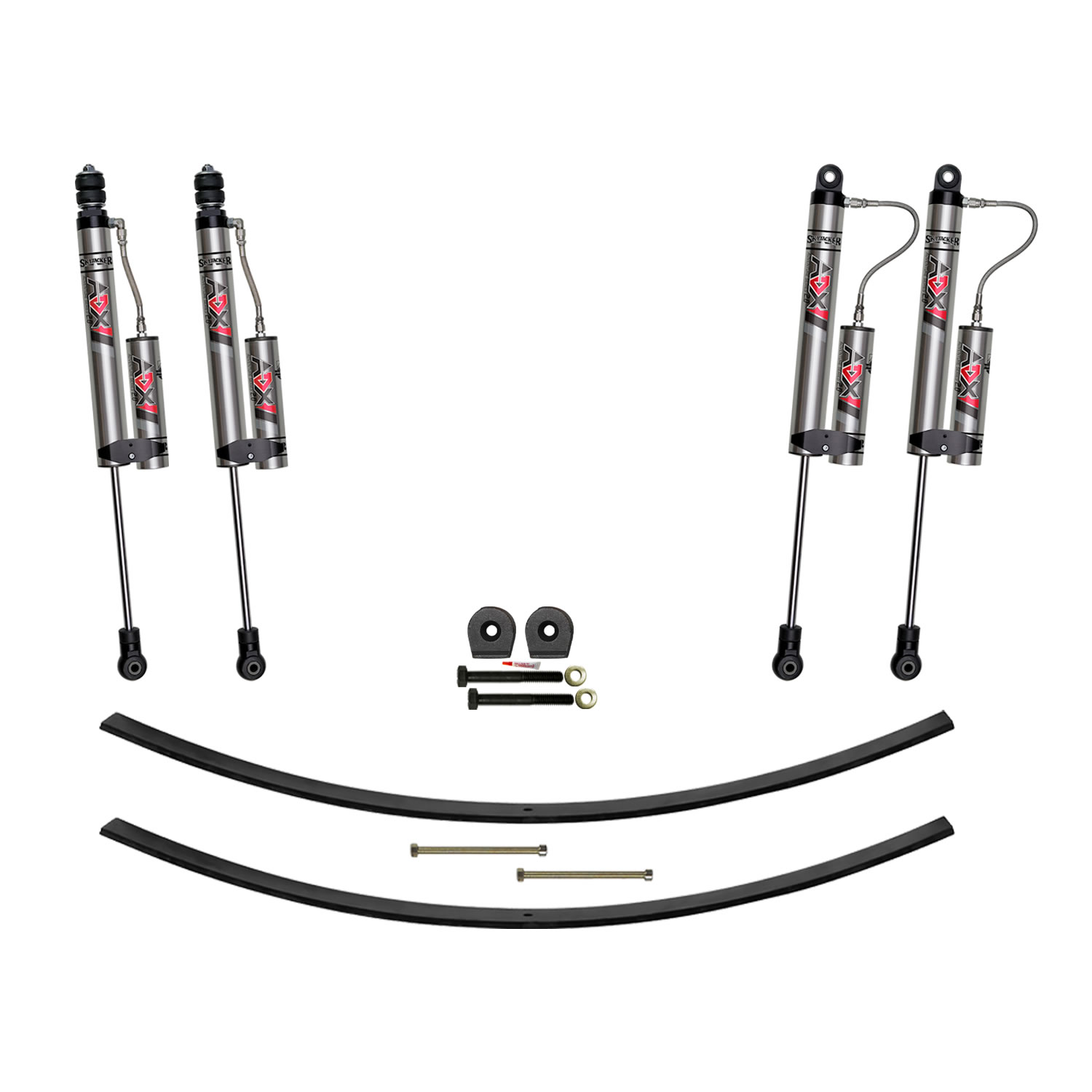 Skyjacker 2.5 in. Suspension Lift Kit With ADX 2.0 Remote Reservoir Monotube Shocks. F52MK-X
