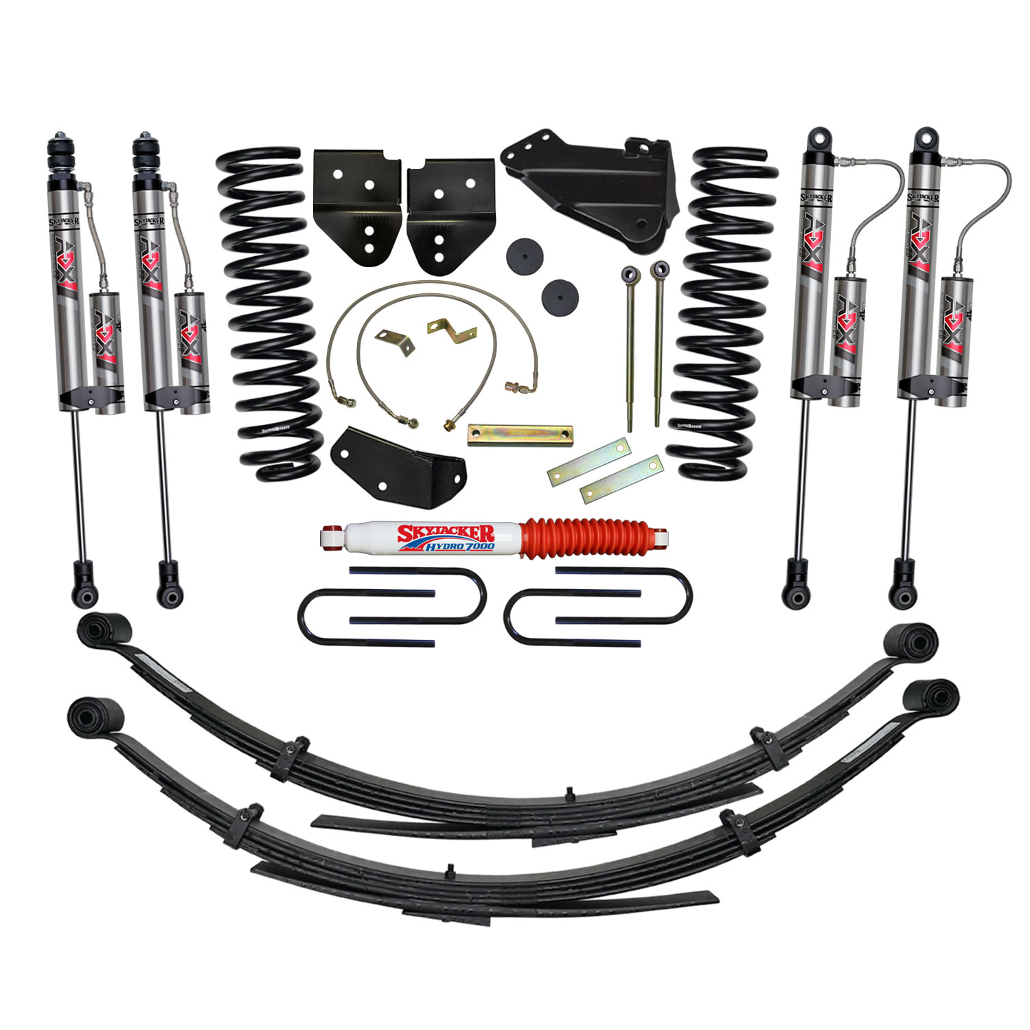 Skyjacker 4 in. Suspension Lift System With ADX 2.0 Remote Reservoir Monotube Shocks. F5401KS-X