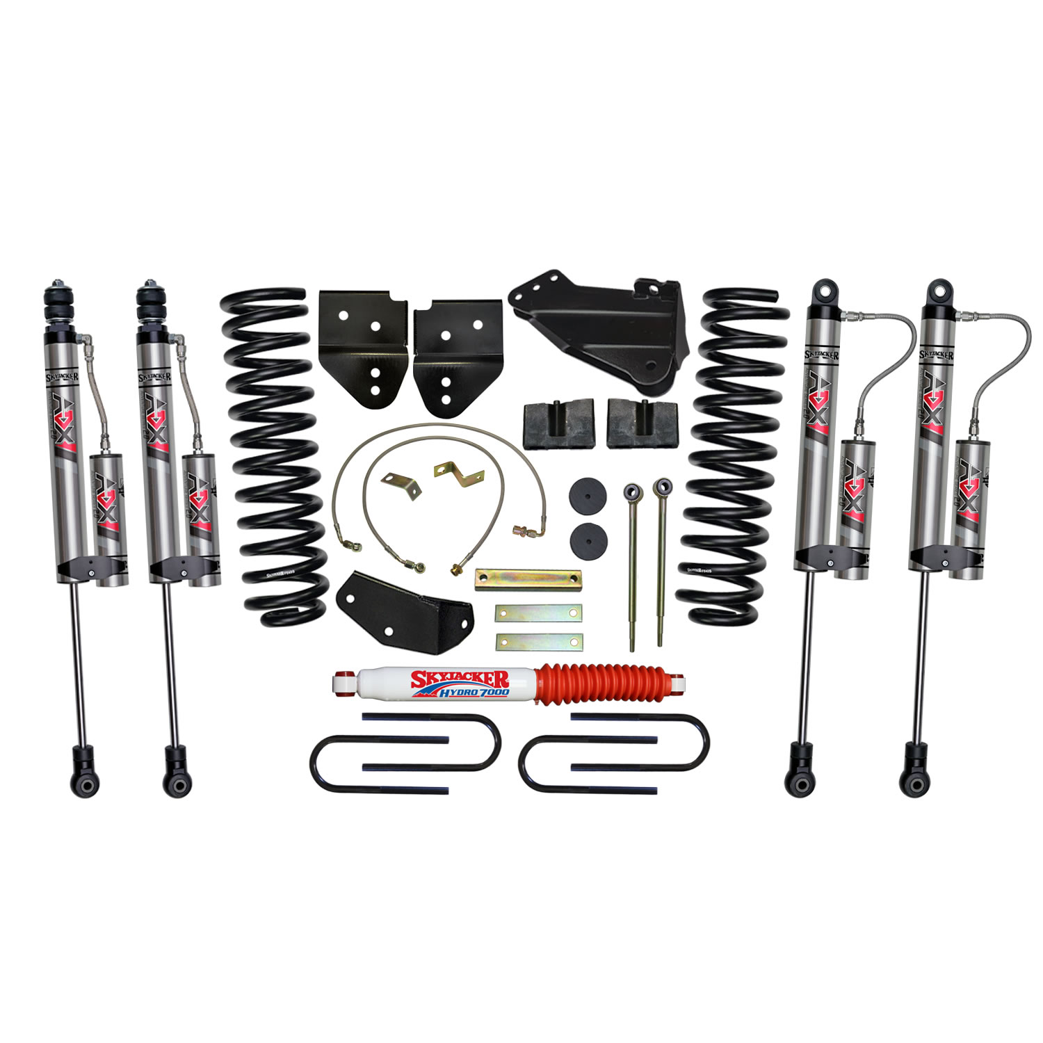 Skyjacker 4 in. Suspension Lift Kit With ADX 2.0 Remote Reservoir Monotube Shocks. F5401K3-X