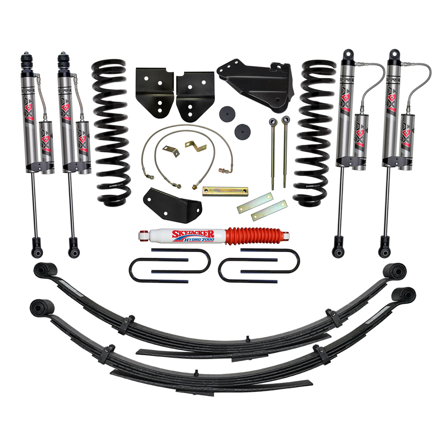 Skyjacker 4 in. Suspension Lift System With ADX 2.0 Remote Reservoir Monotube Shocks. F5451KS-X