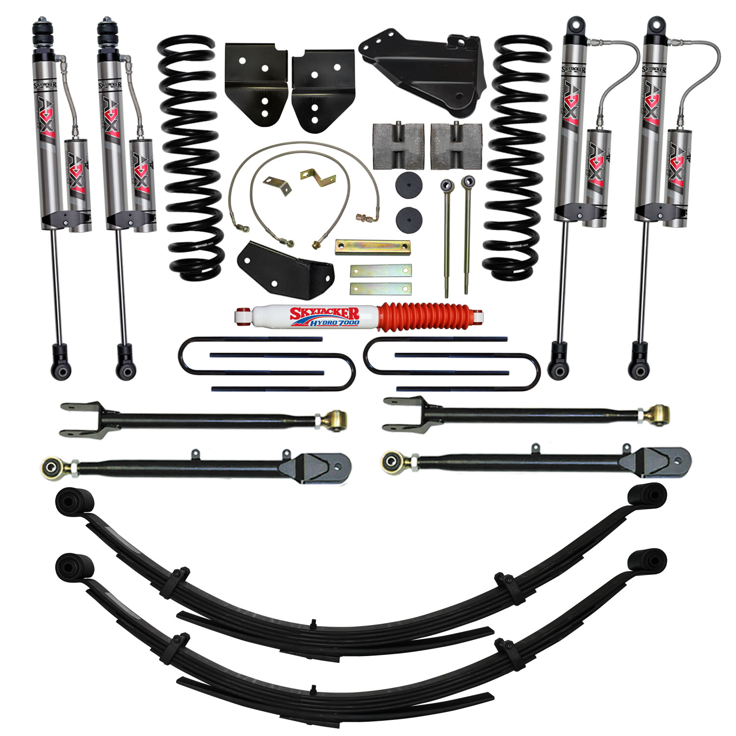 Skyjacker 6 in. Suspension Lift Kit With ADX 2.0 Remote Reservoir Monotube Shocks. F56024K3-X