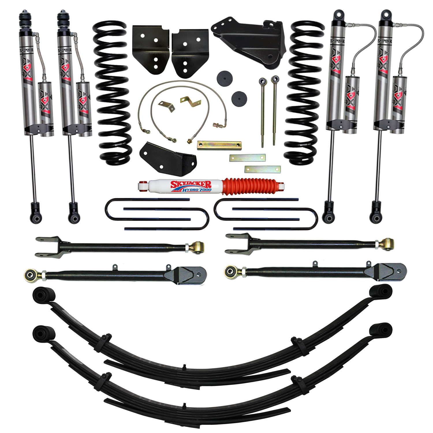 Skyjacker 6 in. Suspension Lift System With ADX 2.0 Remote Reservoir Monotube Shocks. F56024KS-X