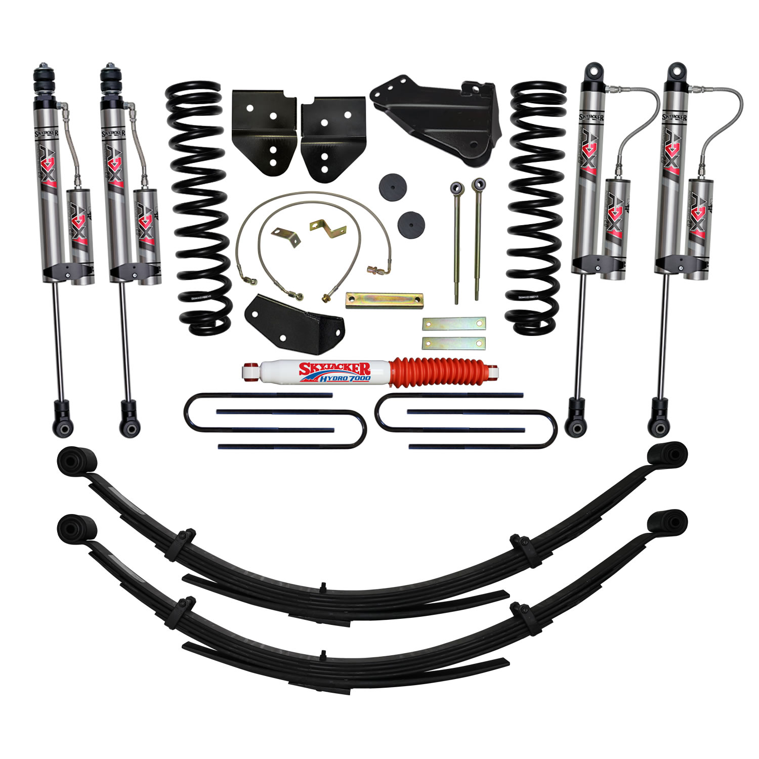 Skyjacker 6 in. Suspension Lift System With ADX 2.0 Remote Reservoir Monotube Shocks. F5651KS-X
