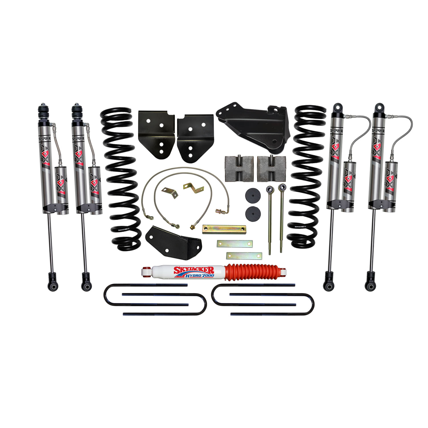 Skyjacker 6 in. Suspension Lift Kit With ADX 2.0 Remote Reservoir Monotube Shocks. F5651K-X