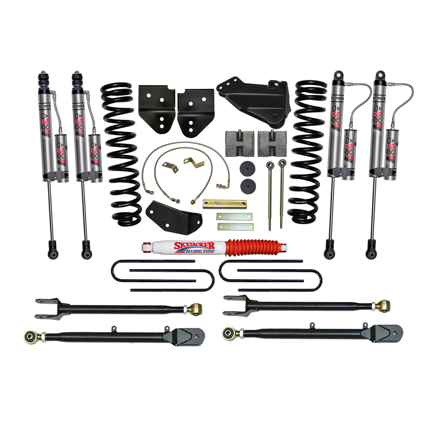 Skyjacker 6 in. Suspension Lift Kit With ADX 2.0 Remote Reservoir Monotube Shocks. F56524K3-X