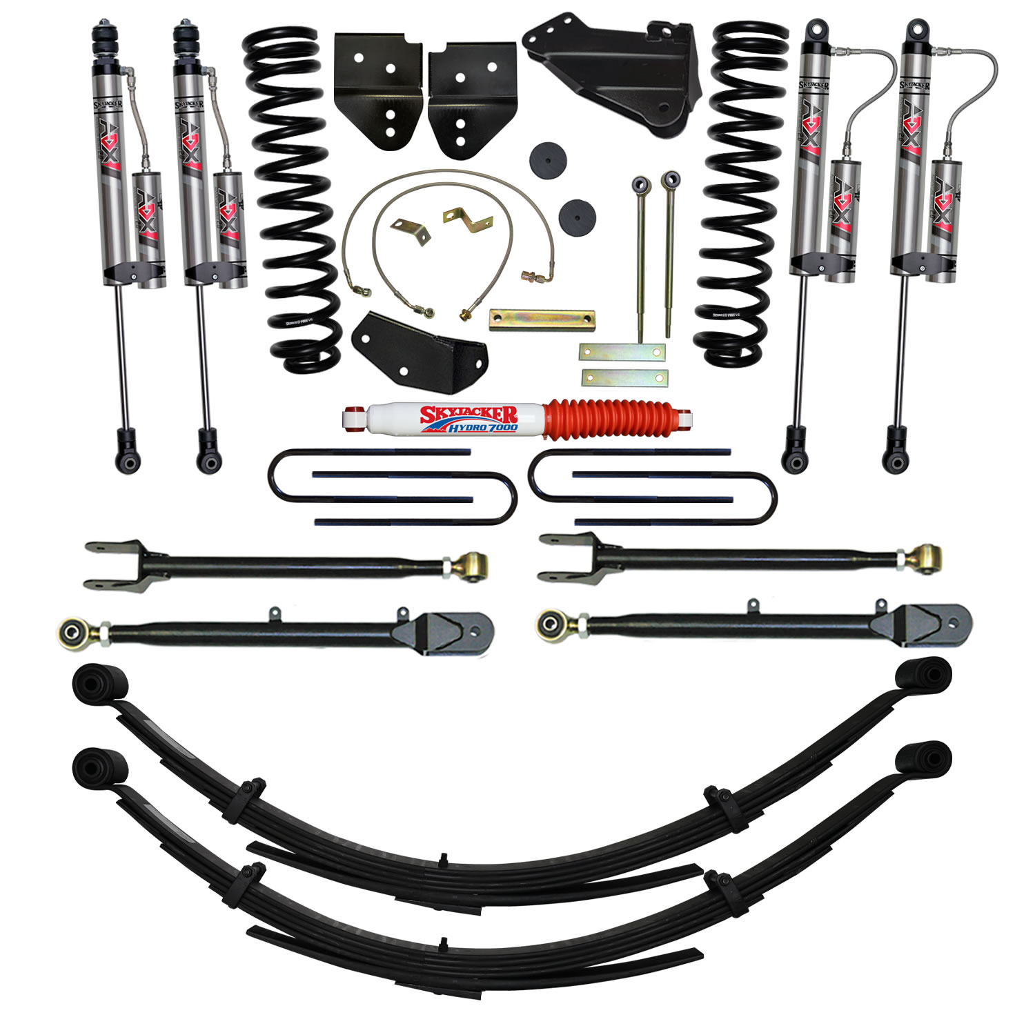 Skyjacker 6 in. Suspension Lift System With ADX 2.0 Remote Reservoir Monotube Shocks. F56524KS-X