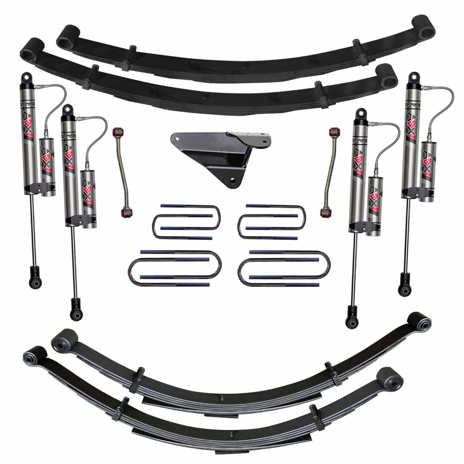 Skyjacker 4 in. Suspension Lift System With ADX 2.0 Remote Reservoir Monotube Shocks. F9403MKS-X