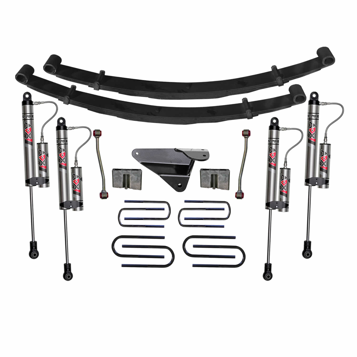 Skyjacker 4 in. Suspension Lift Kit With ADX 2.0 Remote Reservoir Monotube Shocks. F9453MK-X