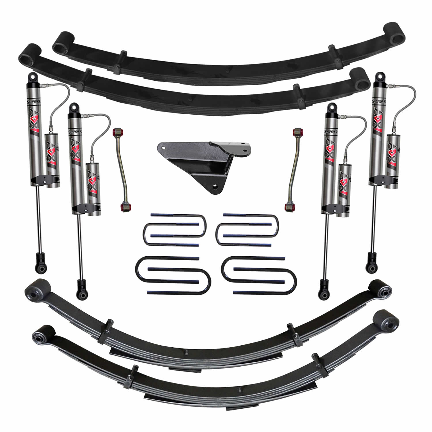 Skyjacker 4 in. Suspension Lift System With ADX 2.0 Remote Reservoir Monotube Shocks. F945MKS-X