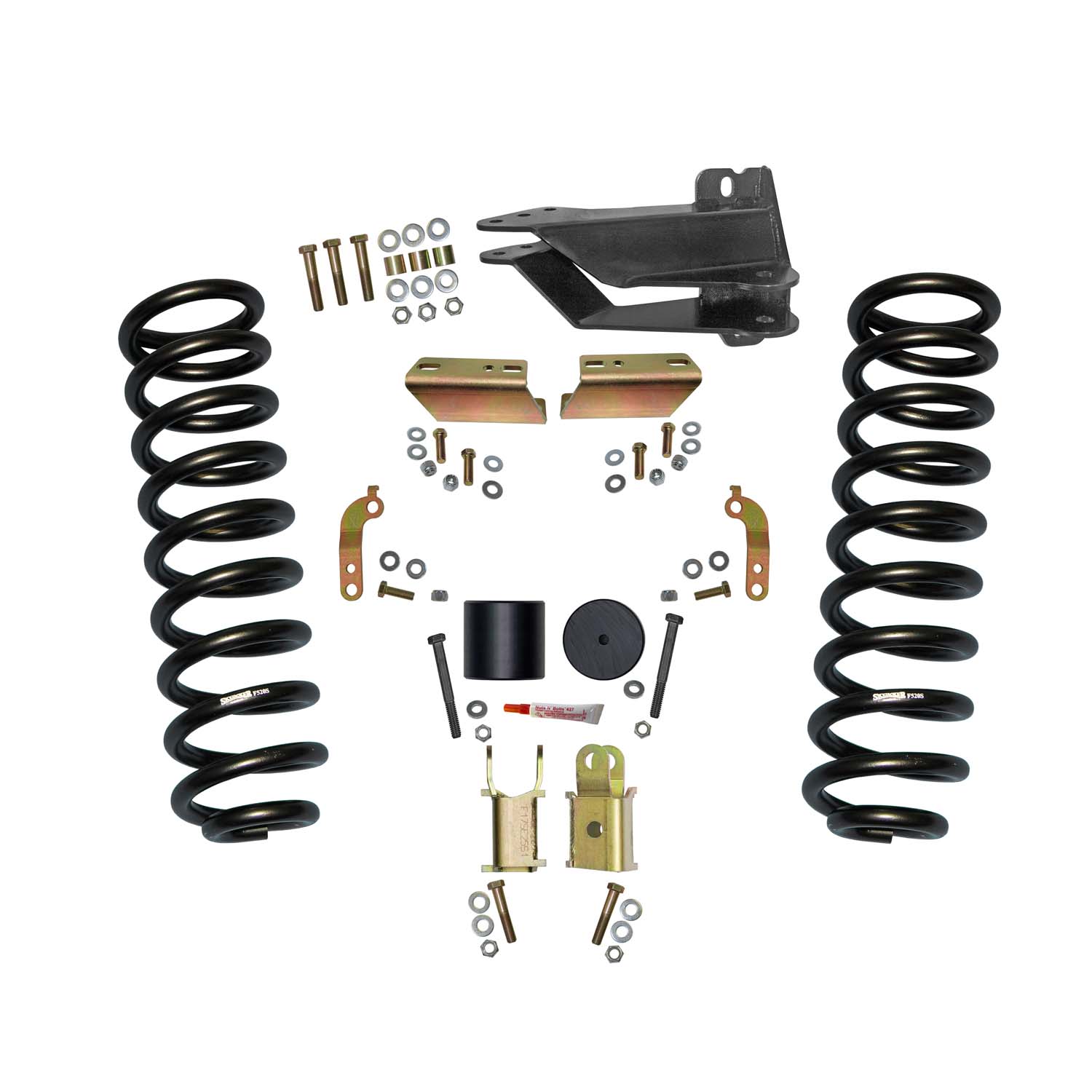Skyjacker 2.5 in. Front Leveling Kit With Shock Extension Brackets. F1720VBK-E