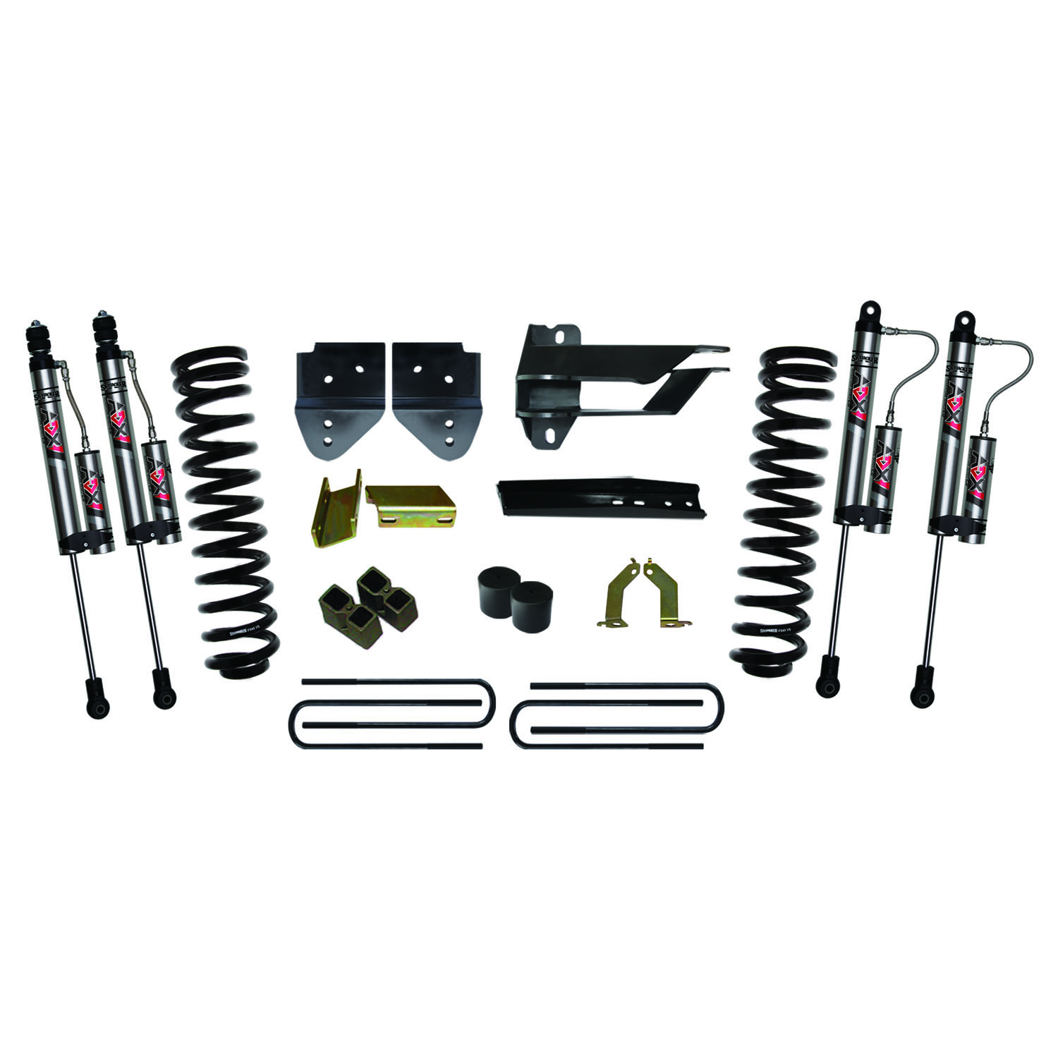Skyjacker 4 in. Suspension Lift Kit With ADX 2.0 Remote Reservoir Monotube Shocks. F17451K-X