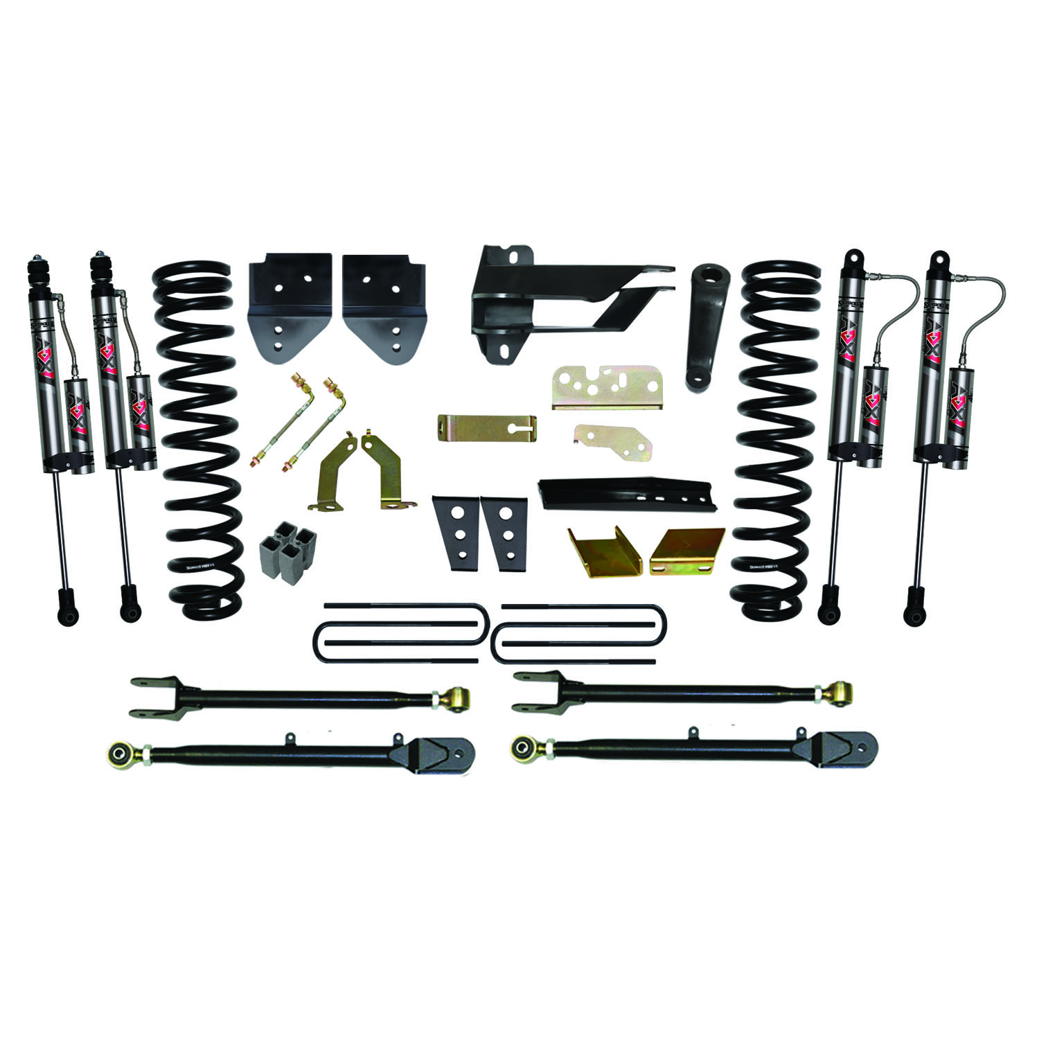 Skyjacker 8.5 in. Suspension Lift Kit With ADX 2.0 Remote Reservoir Monotube Shocks. F17802K-X