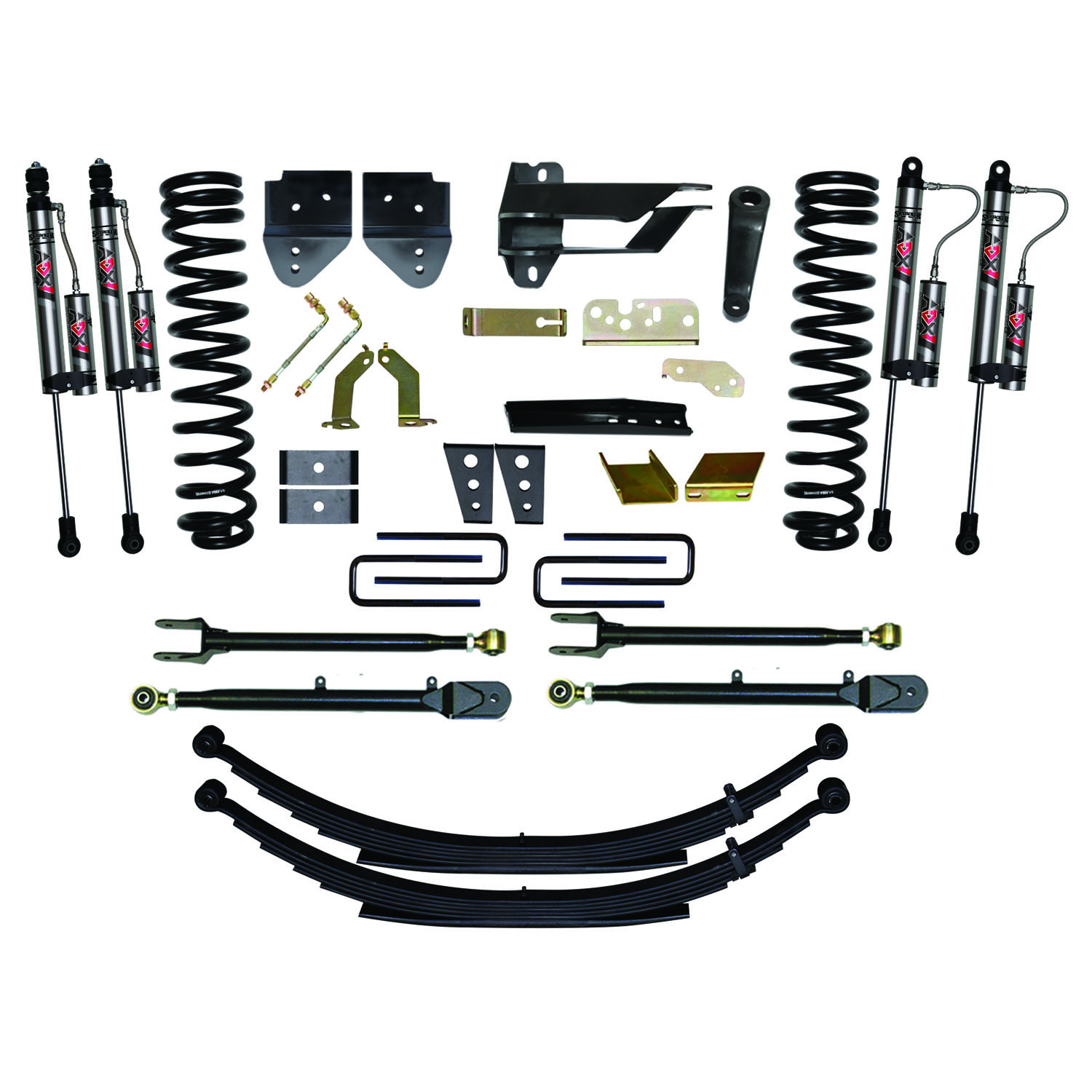 Skyjacker 8.5 in. Suspension Lift System With ADX 2.0 Remote Reservoir Monotube Shocks. F17802KS-X