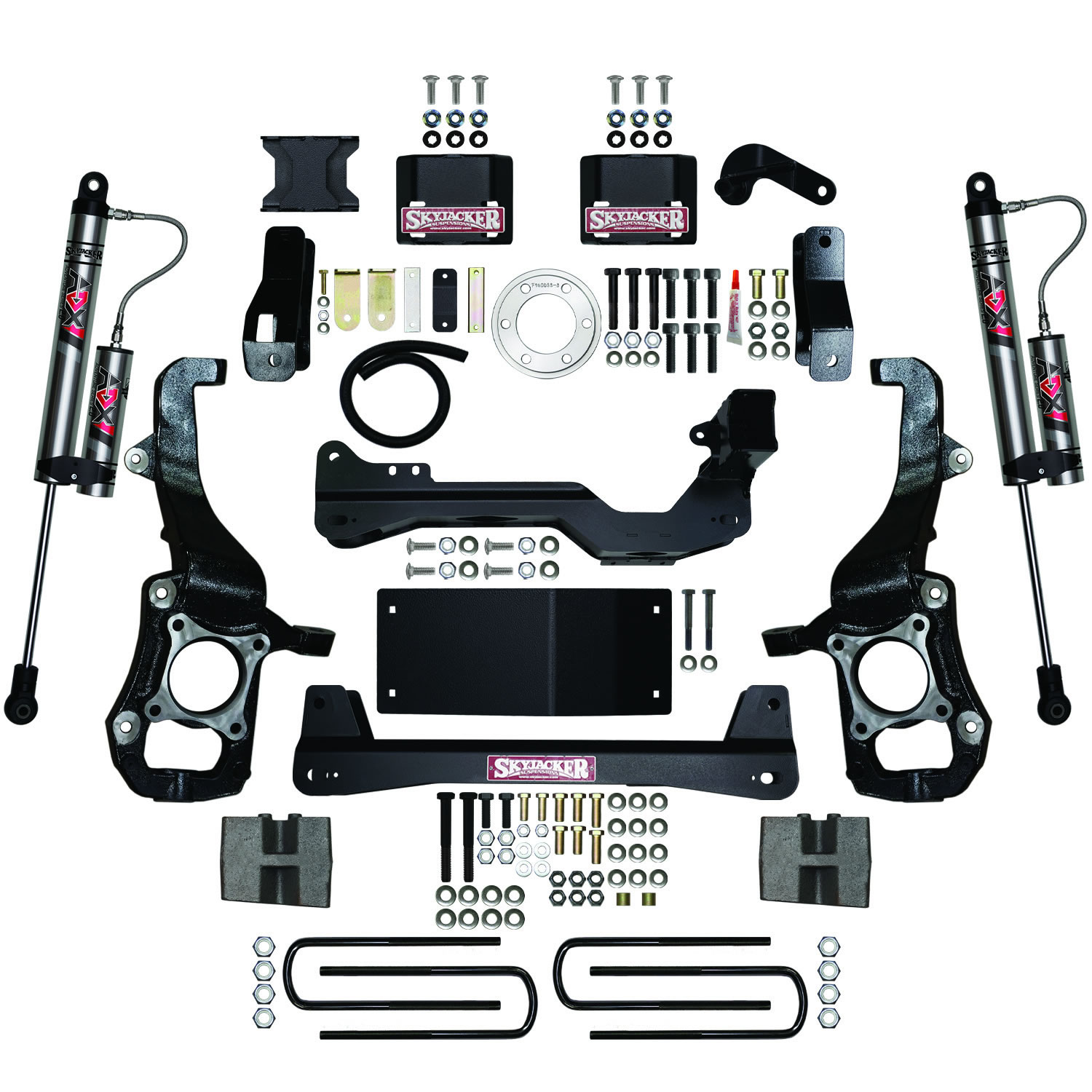 Skyjacker 4.5 in. Suspension Lift Kit With ADX 2.0 Remote Reservoir Monotube Shocks. F2145BKX