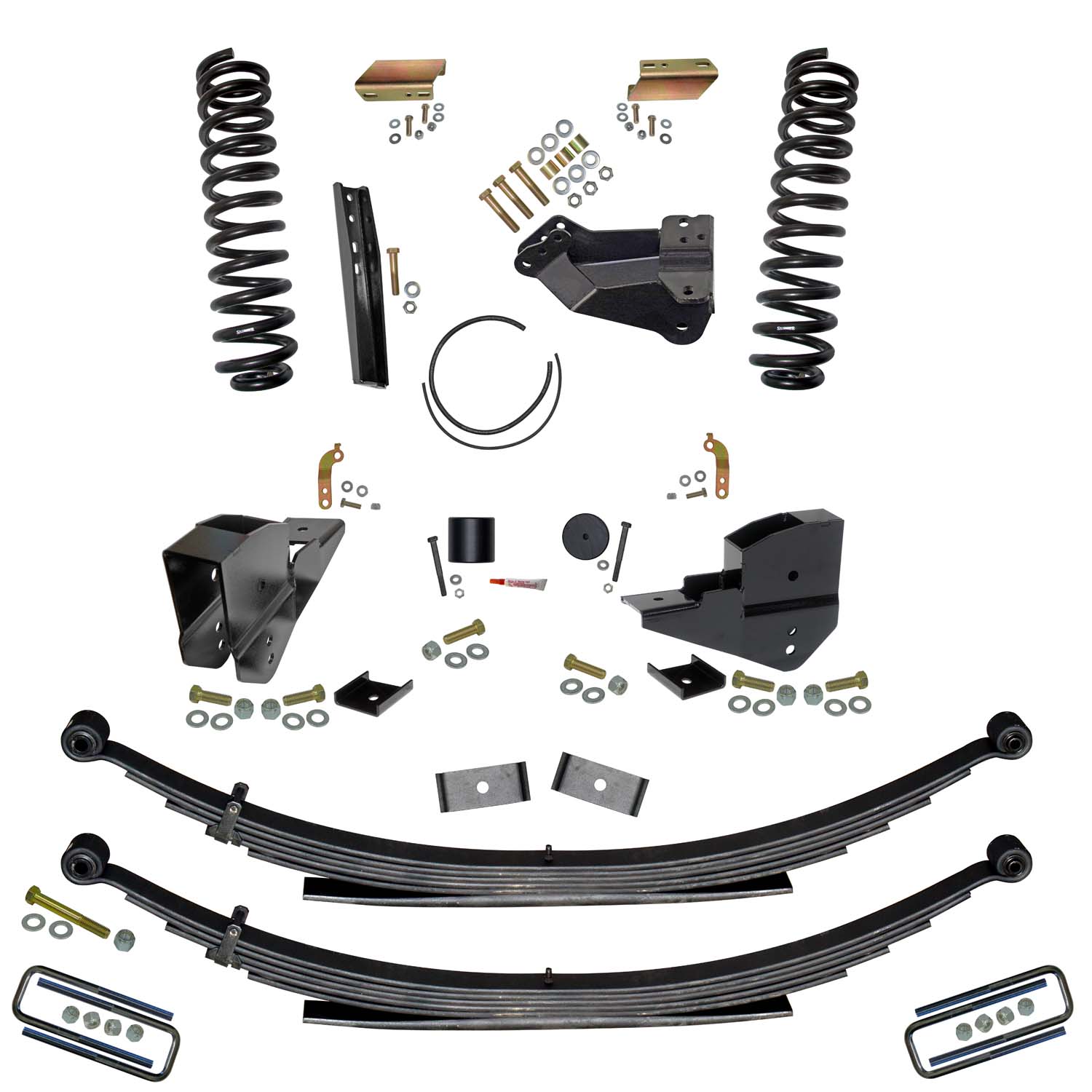 Skyjacker 4 in. Lift Kit with Front Coil Springs and Rear Leaf Springs. F23401KS