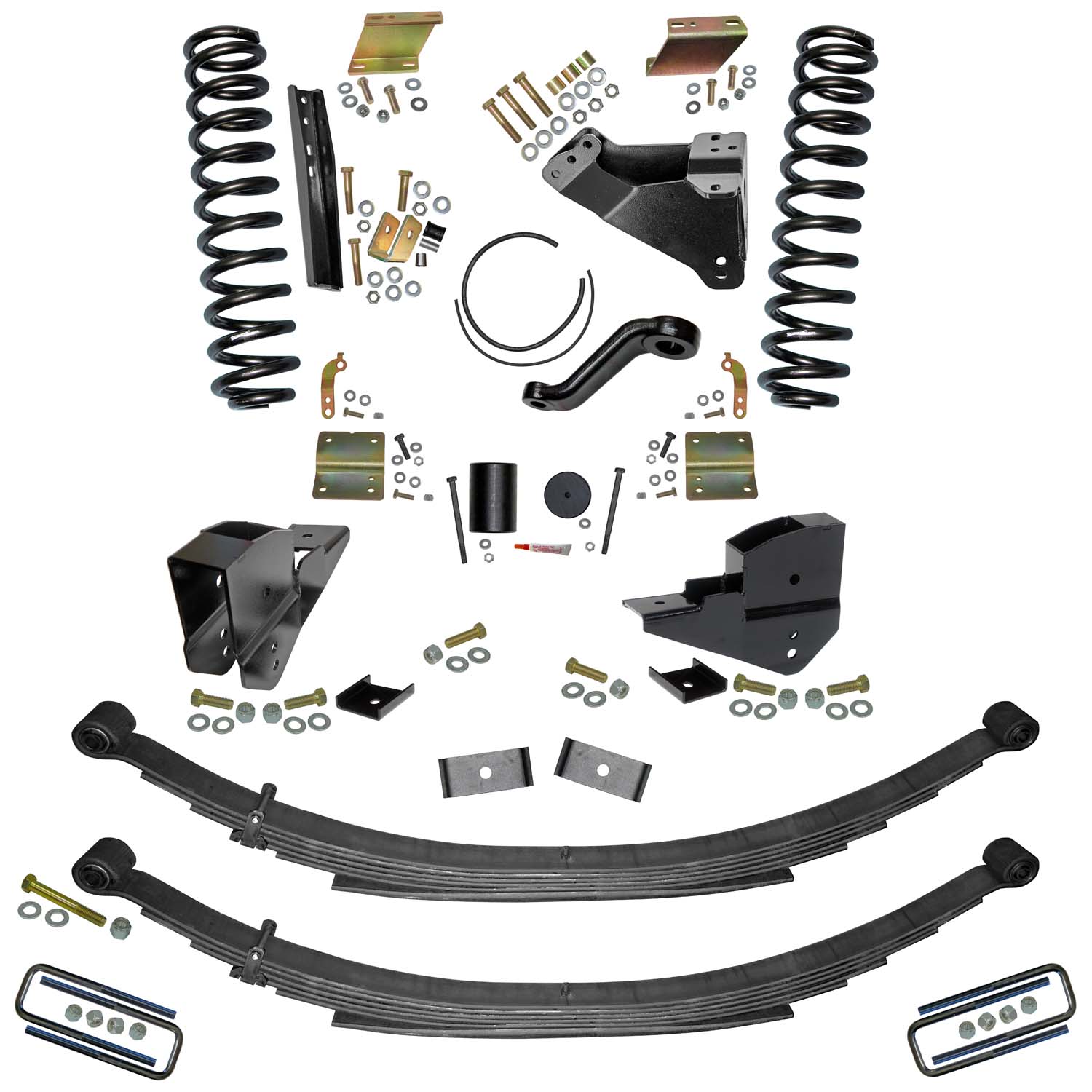 Skyjacker 6 In. Lift Kit with Front Coils and Rear Leaf Springs. F23651KS