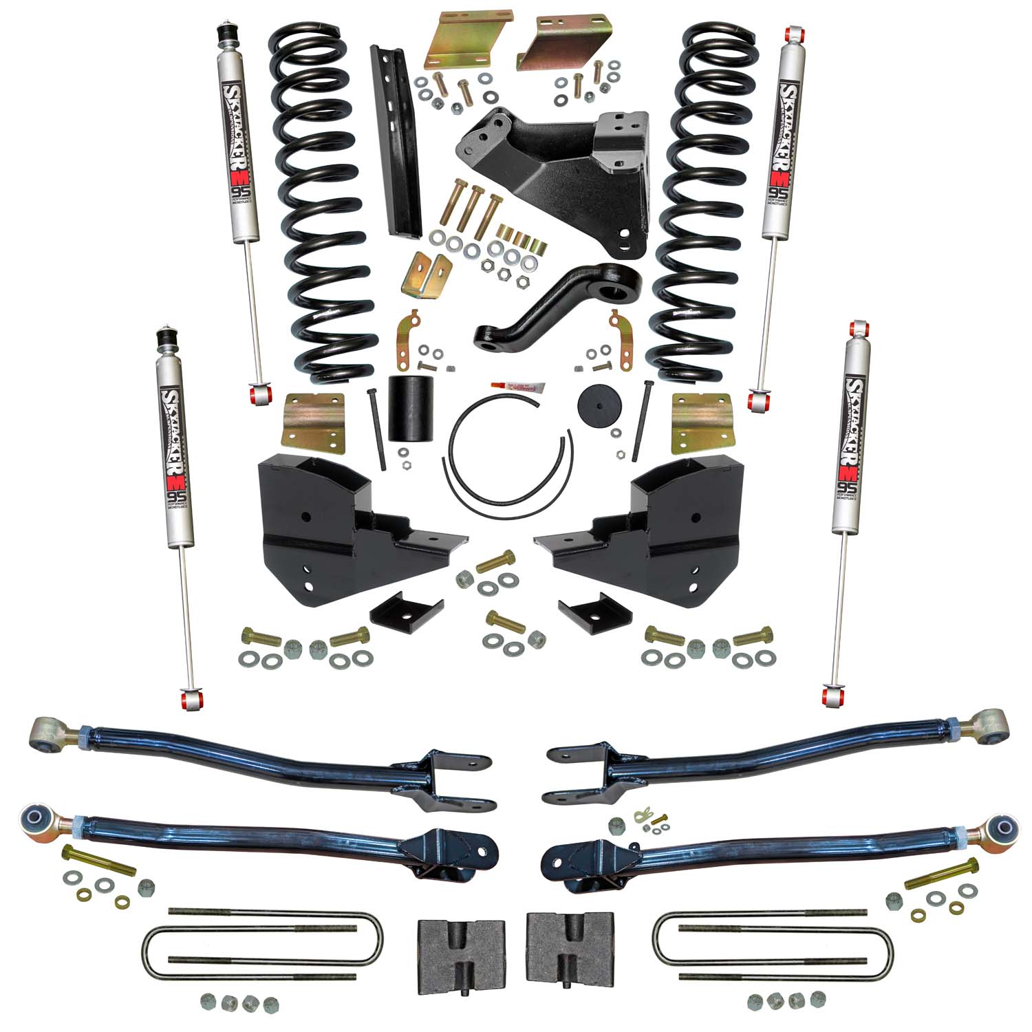 Skyjacker 6 in. Suspension Lift Kit with 4-Link Conversion and M95 Monotube Shocks. F236524K-M