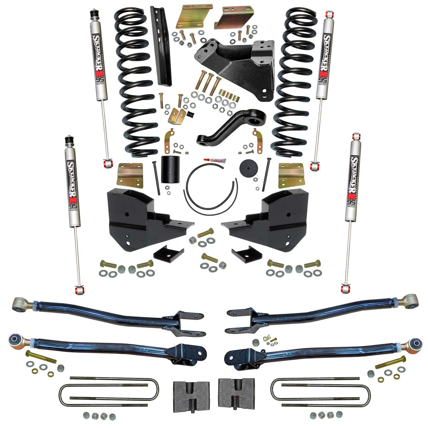Skyjacker 6 in. Suspension Lift Kit with 4-Link Conversion and M95 Monotube Shocks. F236024K-M