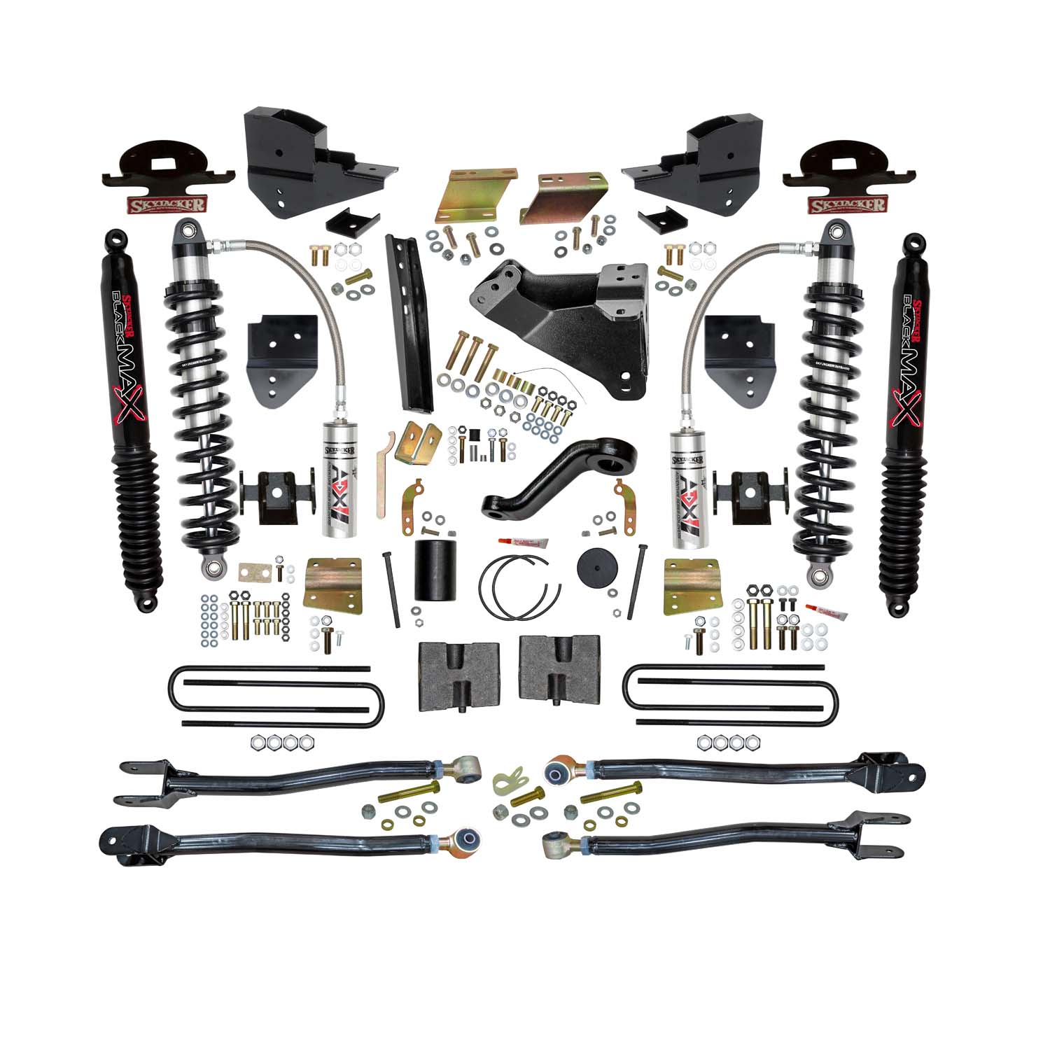 Skyjacker 6 in. ADX 2.5 Coilover Suspension Lift Kit With 4-Link Conversion. F23624K-B
