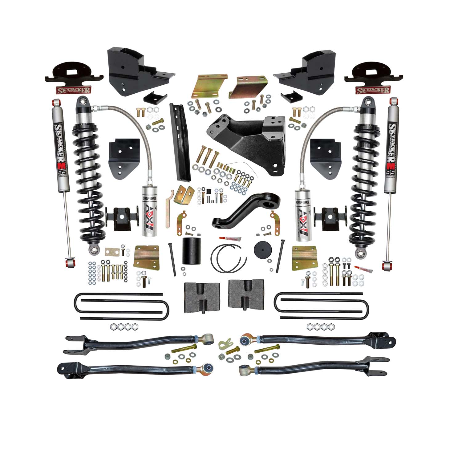 Skyjacker 6 in. ADX 2.5 Coilover Suspension Lift Kit With  4-Link Conversion. F23624K-M