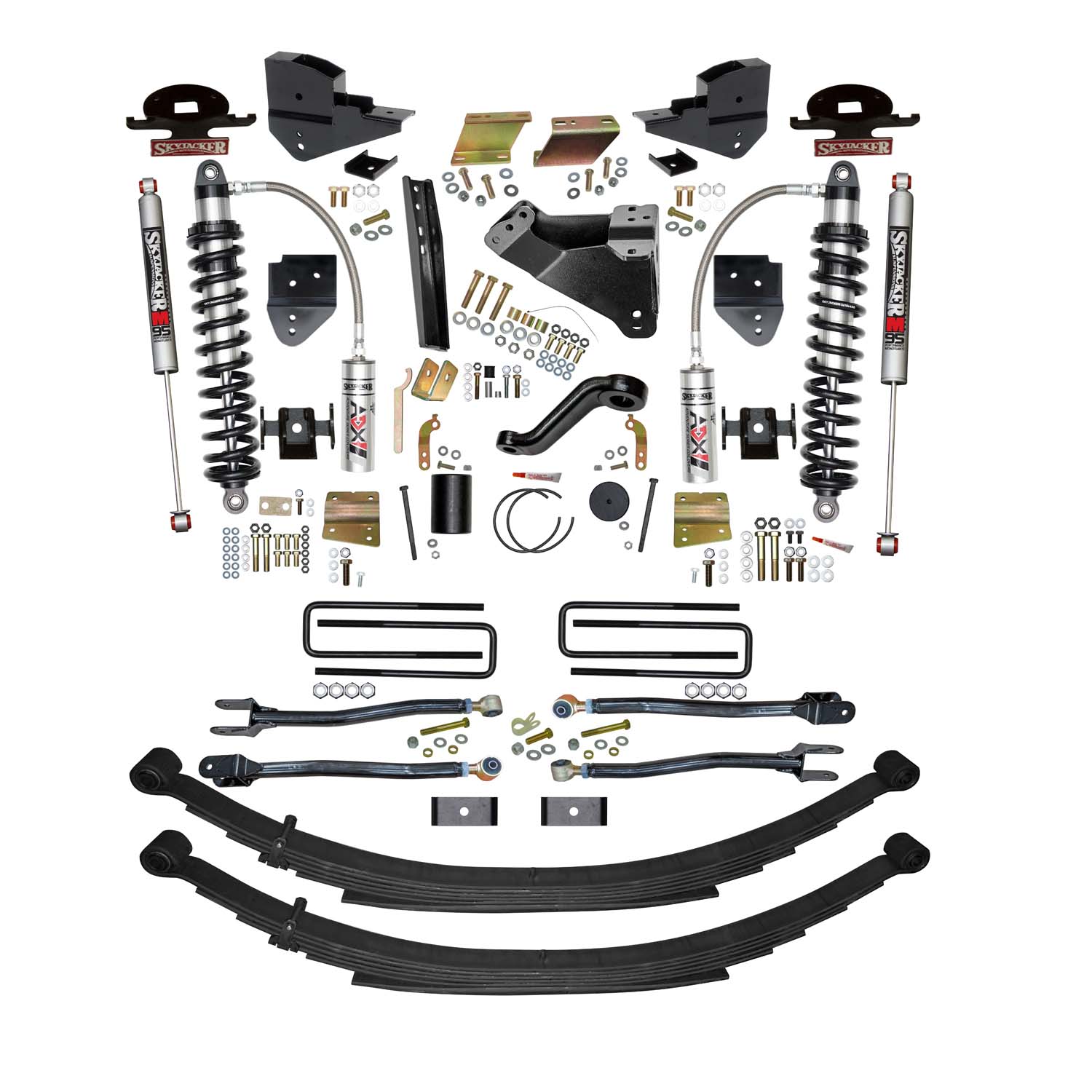 Skyjacker 6 in. ADX 2.5 Coilover Suspension Lift Kit With 4-Link Conversion. F23624KS-M