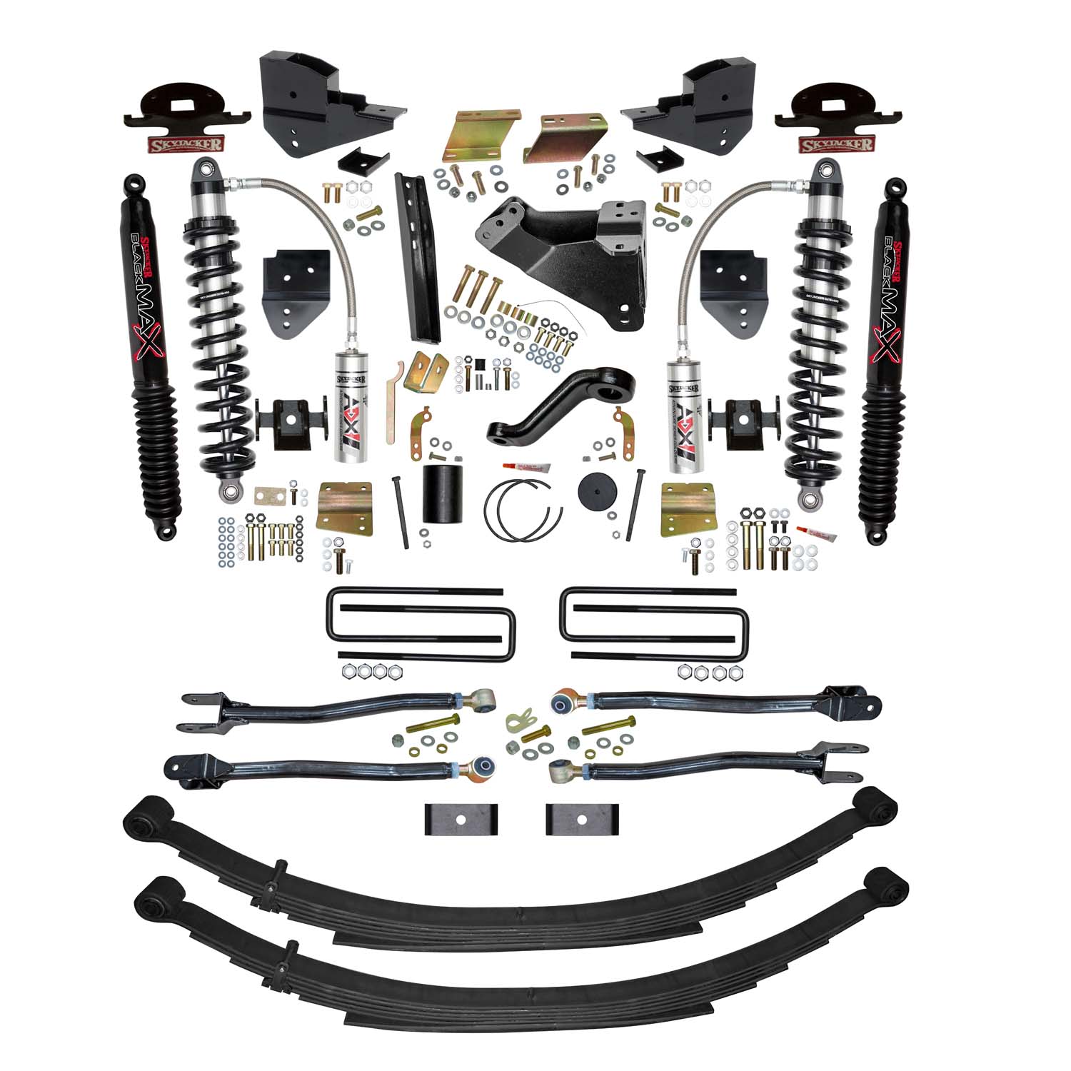Skyjacker 6 in. ADX 2.5 Coilover Suspension Lift Kit With Black MAX Shocks. F23624KS-B