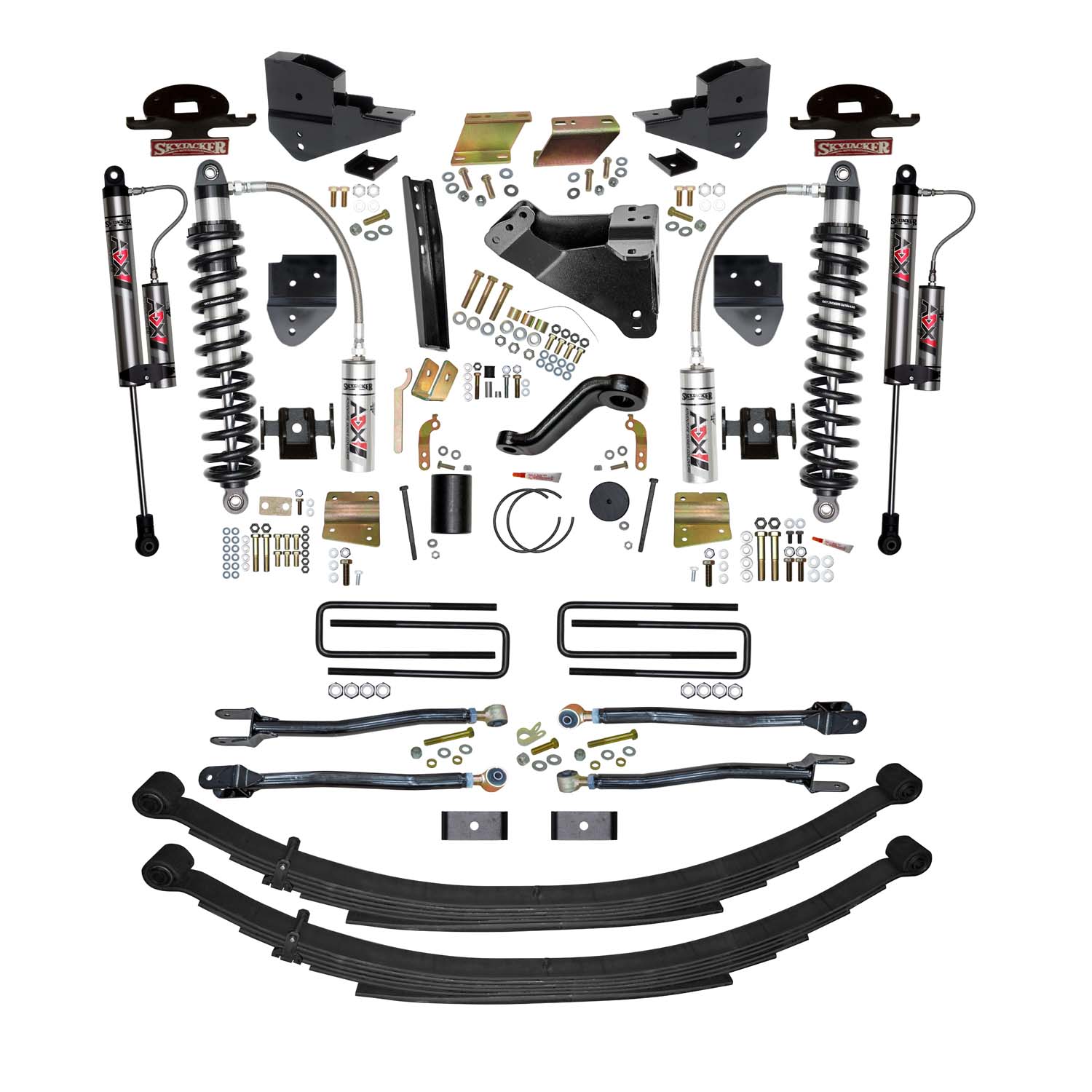 Skyjacker 6 in. ADX 2.5 Coilover Suspension Lift Kit With 4-Link Conversion. F23624KS-X