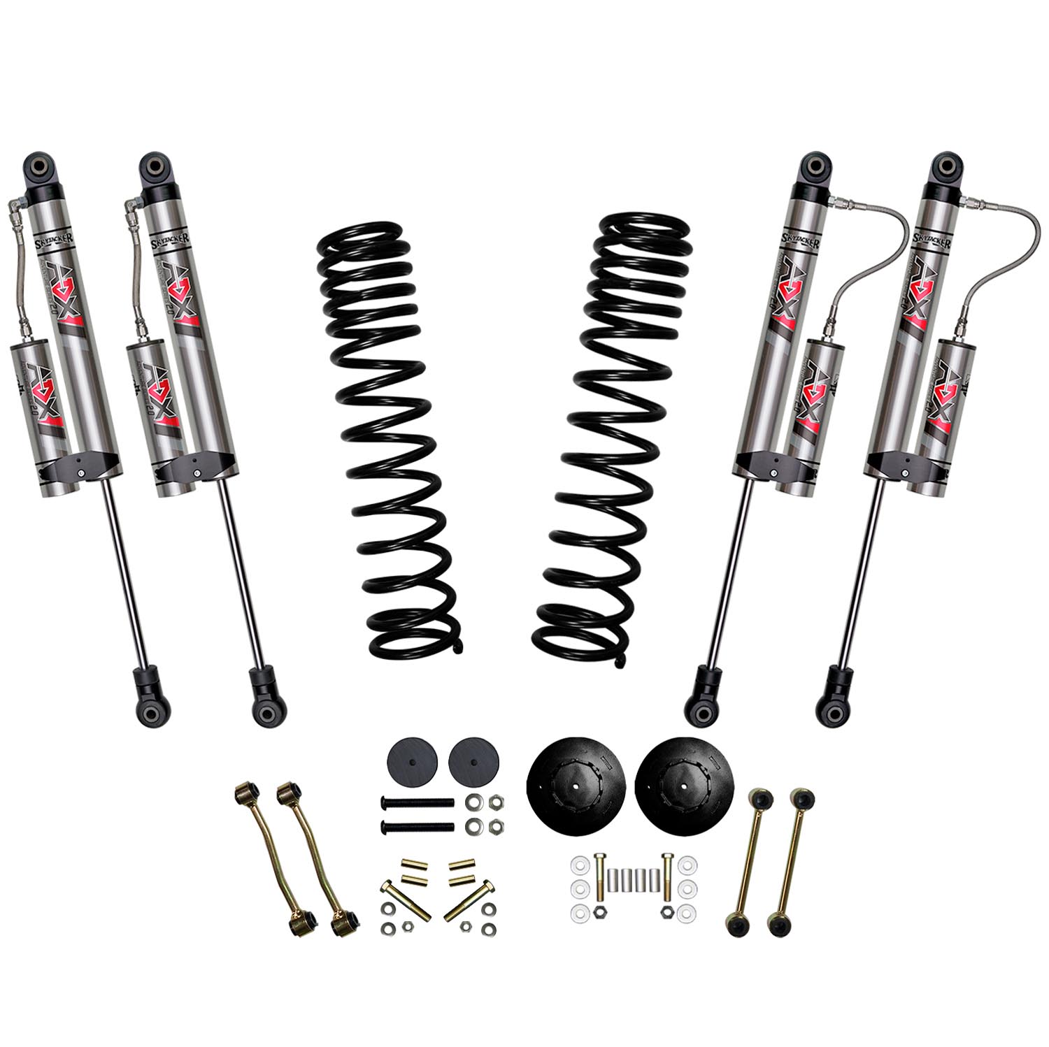 Skyjacker 2.5 in. Suspension Lift Kit With ADX 2.0 Remote Reservoir Shocks. G250KXLT
