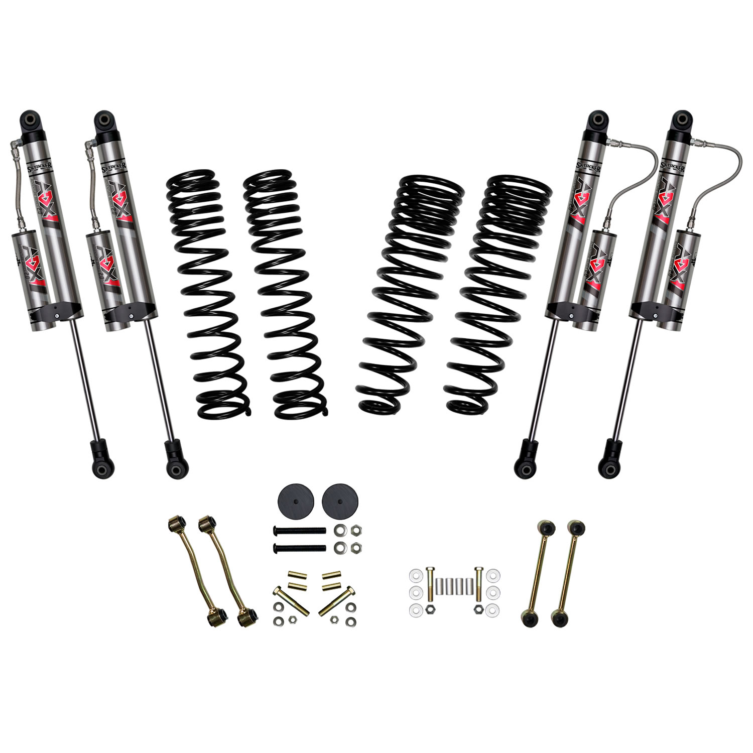 Skyjacker 2.5 in. Suspension Lift System With ADX 2.0 Remote Reservoir Shocks. G251KXLTD