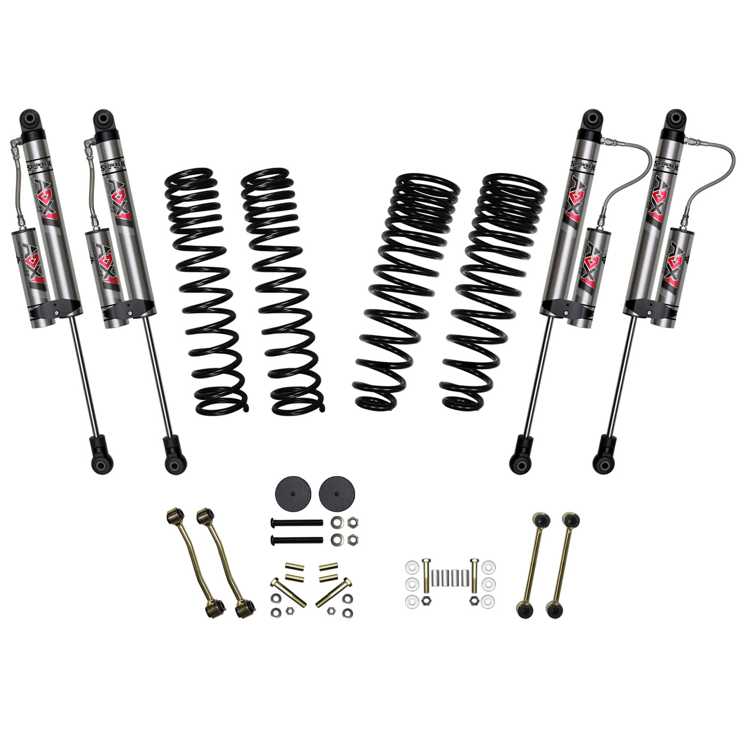 Skyjacker 2.5 in. Suspension Lift System With ADX 2.0 Remote Reservoir Shocks. G251RKXLTD